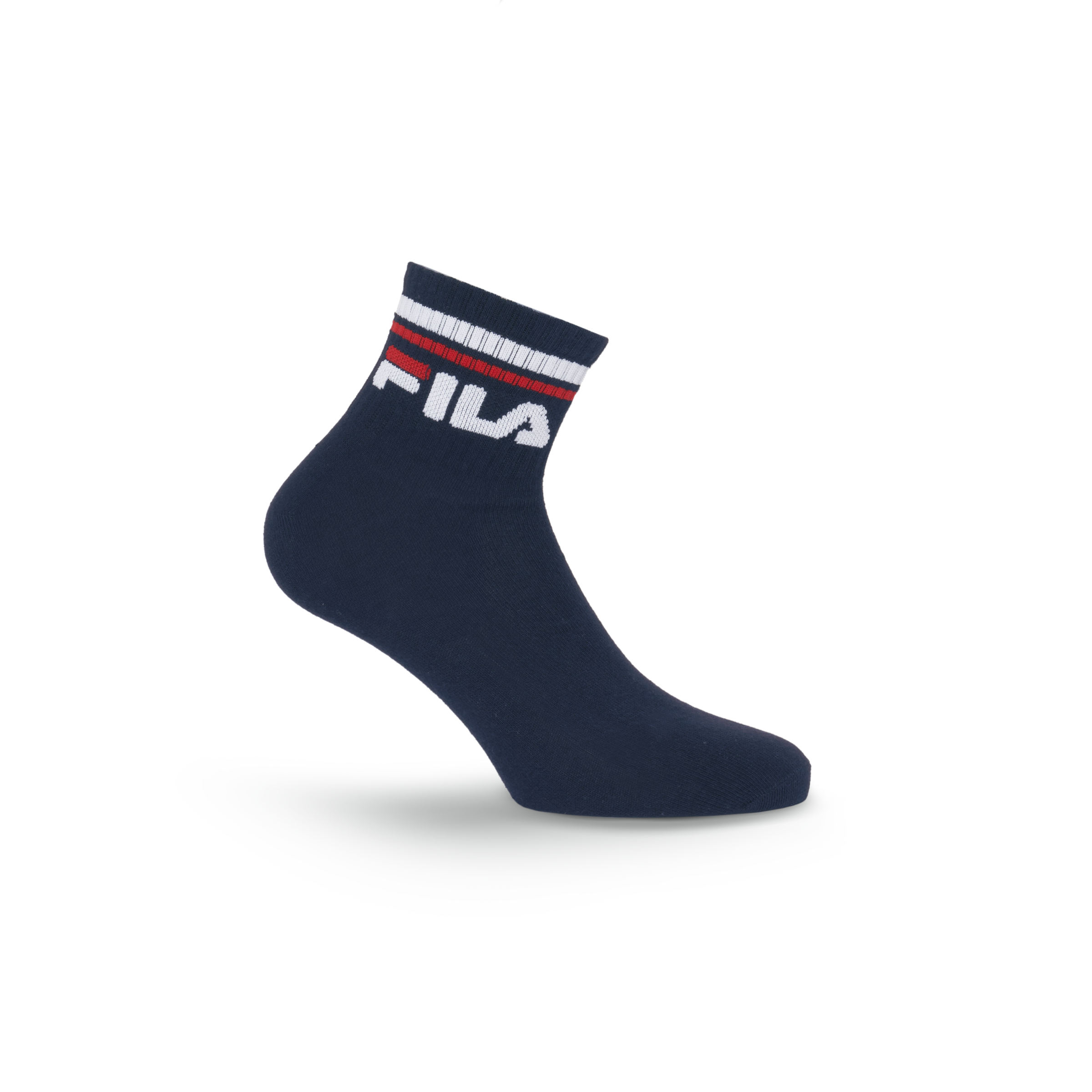 Fila Chaussettes courtes 3 Couple tlg. Cotton-Mix, Unisex, Kontraststreifen