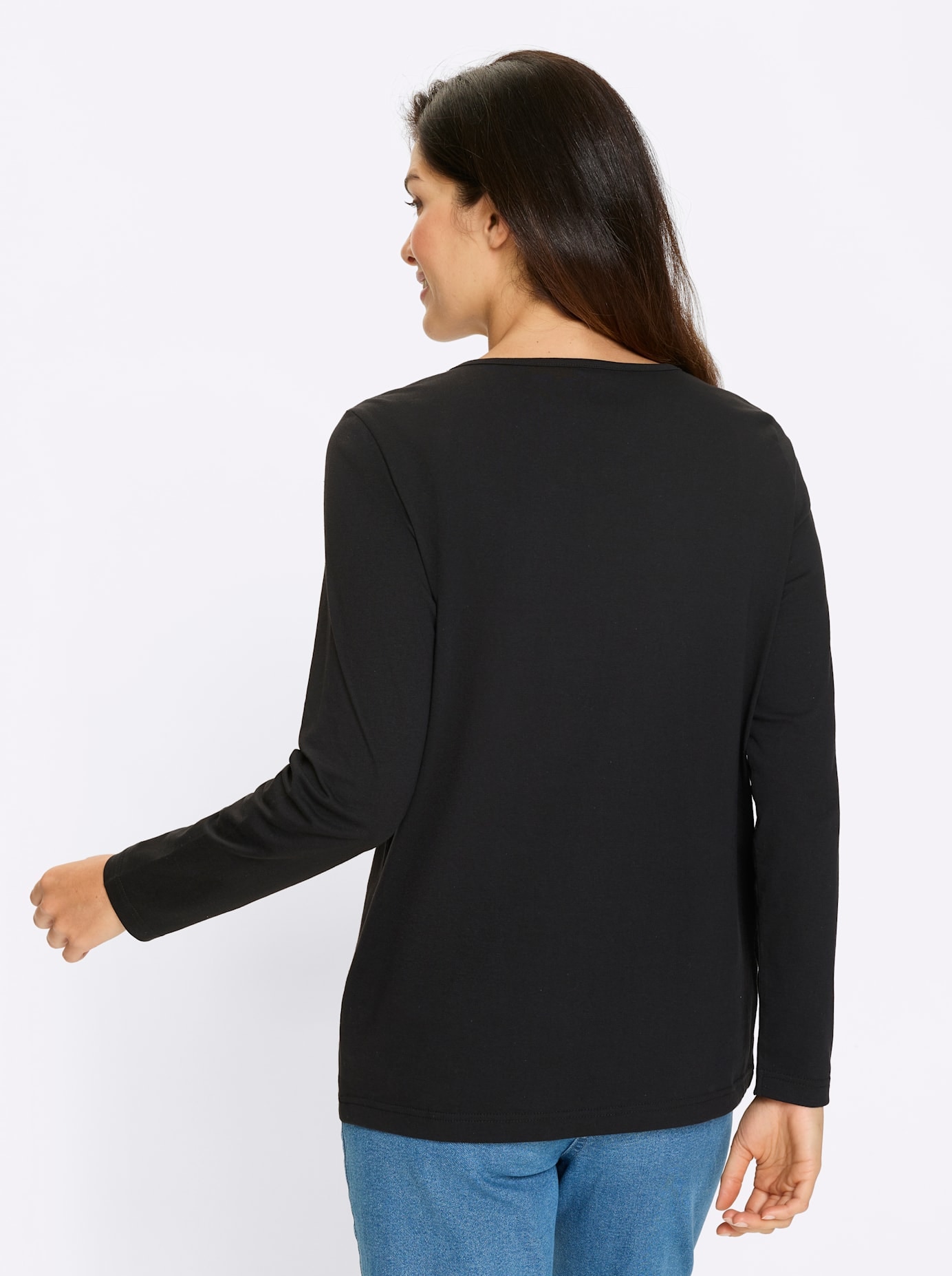 Classic Basics Langarmshirt »Rundhals-Shirt« 1 Stk. tlg.