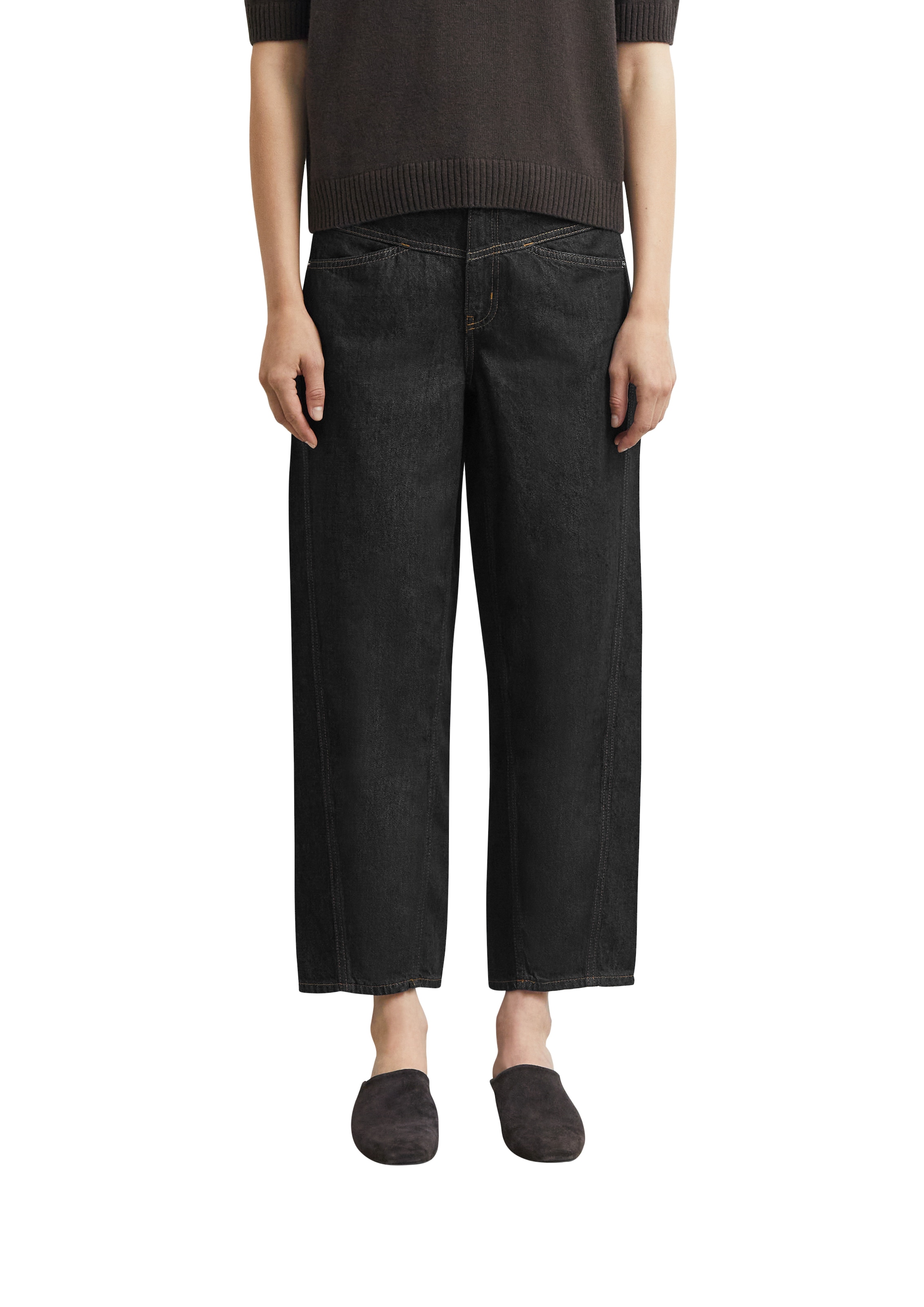 Image of Comma 7/8-Jeans Balloon Jeans, Mid Rise, Barrel Leg