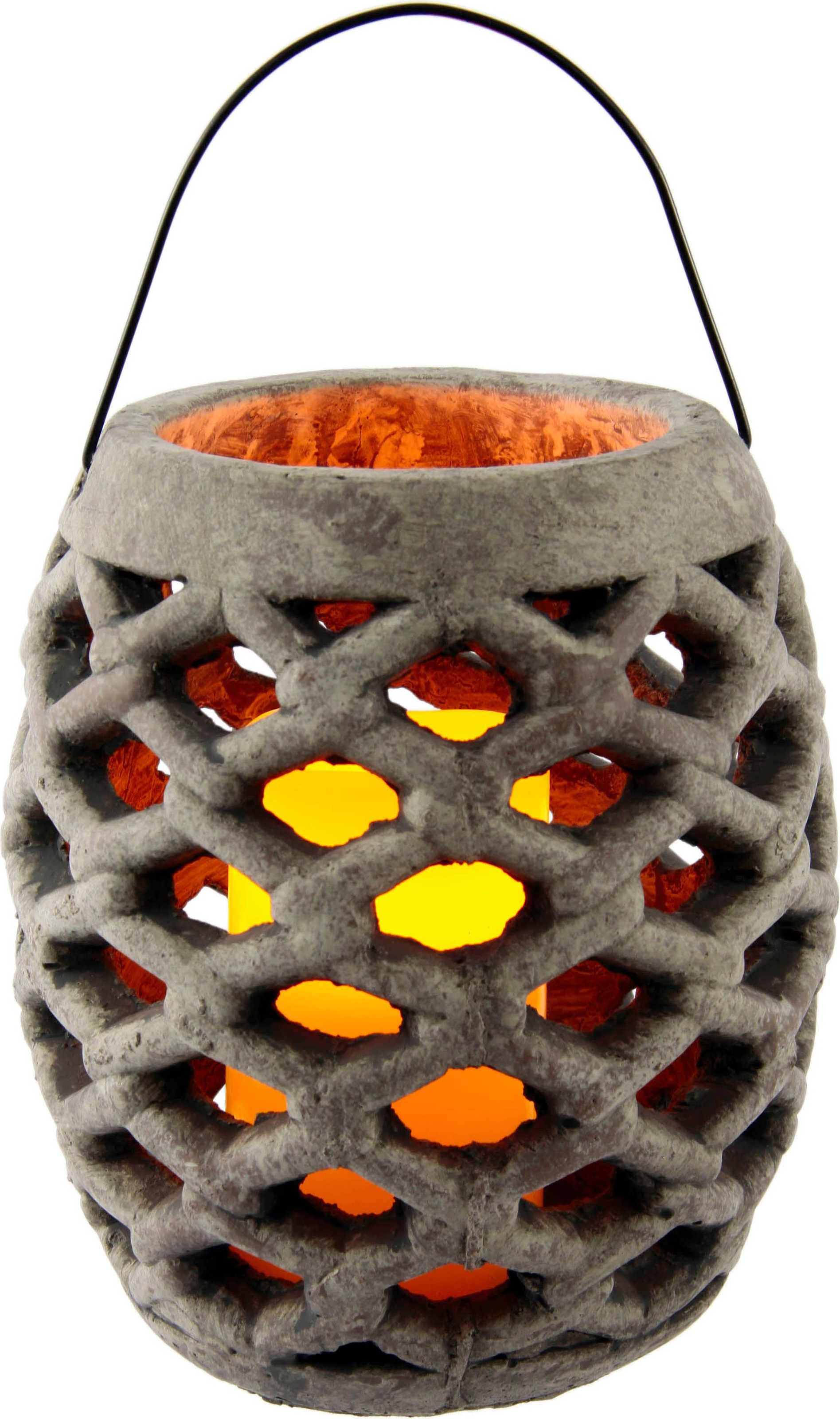 Image of I.GE.A. LED-Leuchte »Keramik Windlicht mit LED«, Masse (H): 22 cm bei Ackermann Versand Schweiz