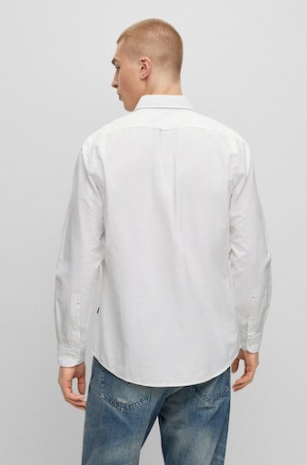 BOSS ORANGE Langarmshirt »Rickert«, (1 tlg.), mit Label-Stickerei auf der Brust