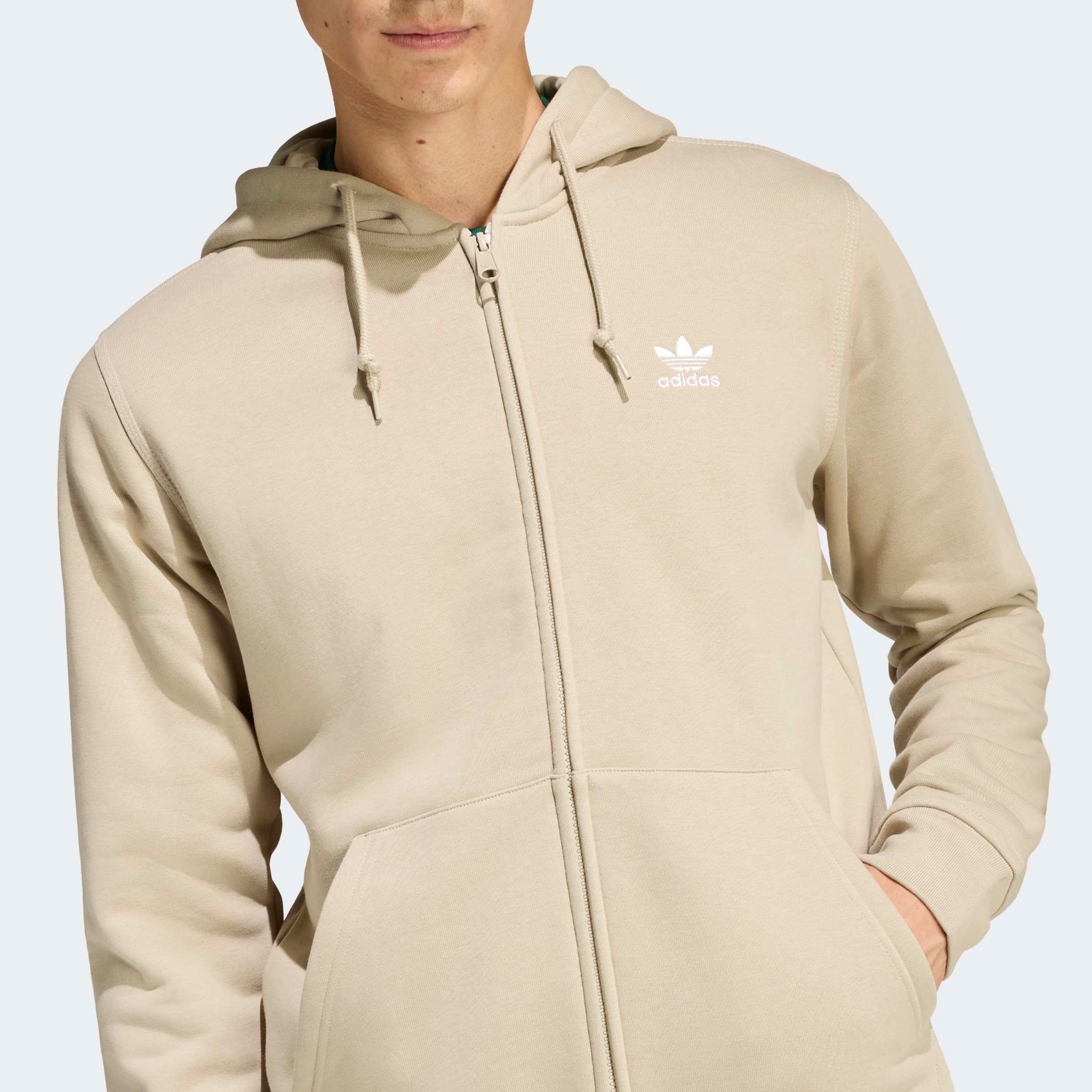 adidas Originals Sweat à capuche »TREFOIL ESSENTIALS«, Full Zip Hoddie, Kapuzenpullover, Kapuzenjacke mit Reissverschluss
