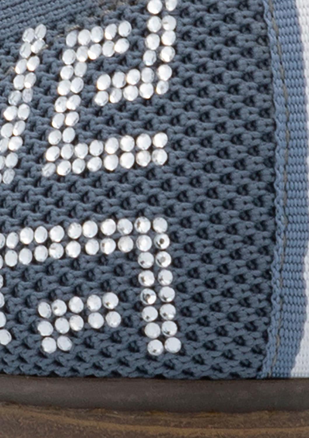 Rieker Slipper  Halbschuh, Schlupfschuh, Blockabsatz, Loafer mit Glitzersteinchen