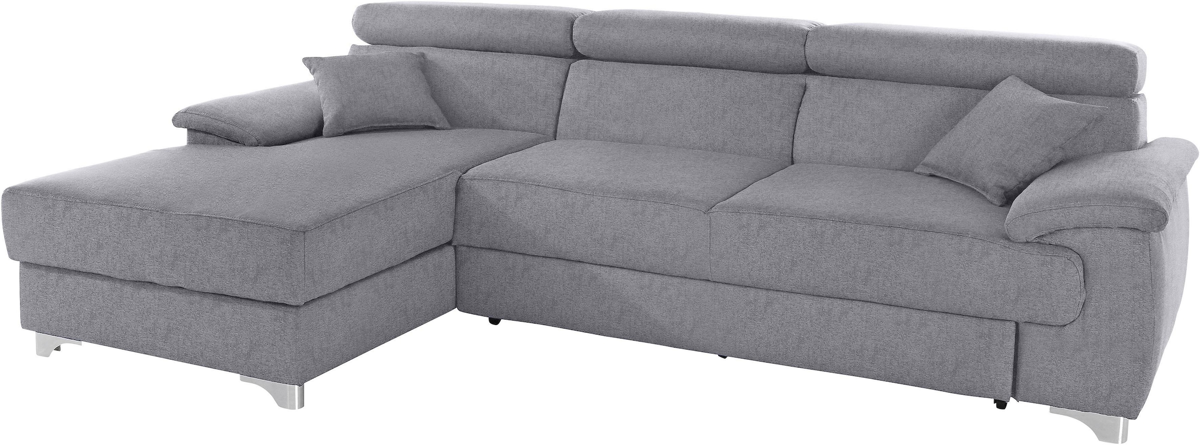 DOMO collection Ecksofa »Mira L-Form«, wahlweise mit Bettfunktion und Bettkasten