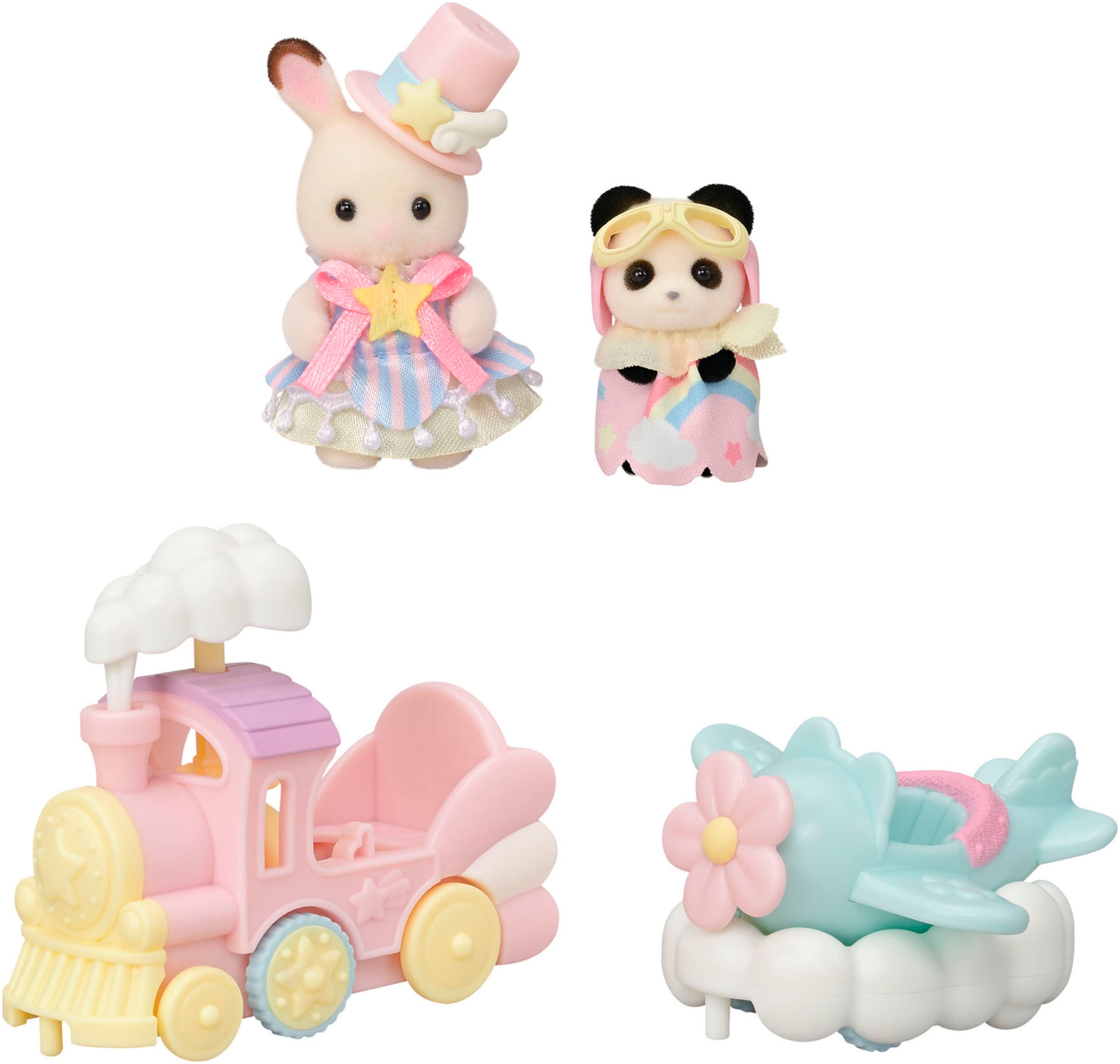 Image of Sylvanian Families Spielwelt "Freizeitpark Spielset „Zugfahrt“ (5819)"