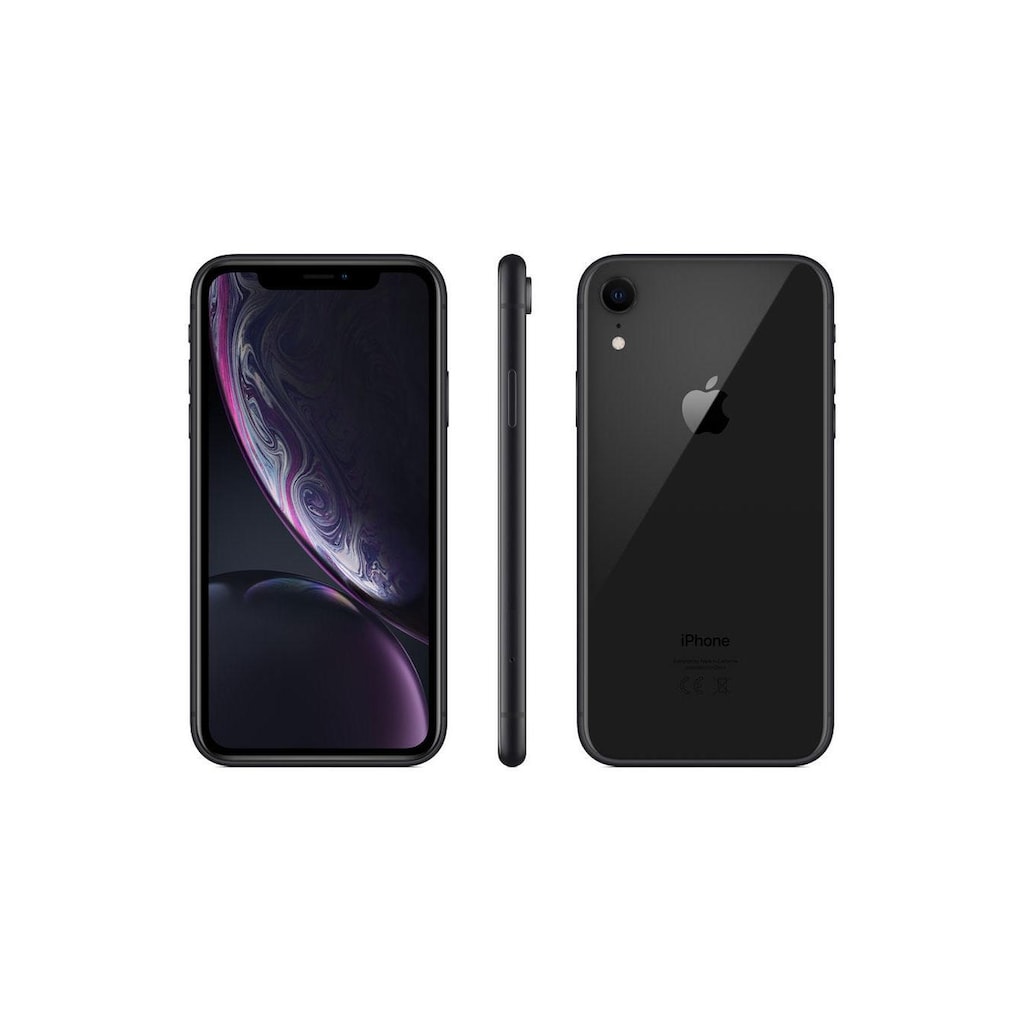 Apple Smartphone »iPhone XR 128GB schwarz«, schwarz, 15,4 cm/6,1 Zoll, 128 GB Speicherplatz