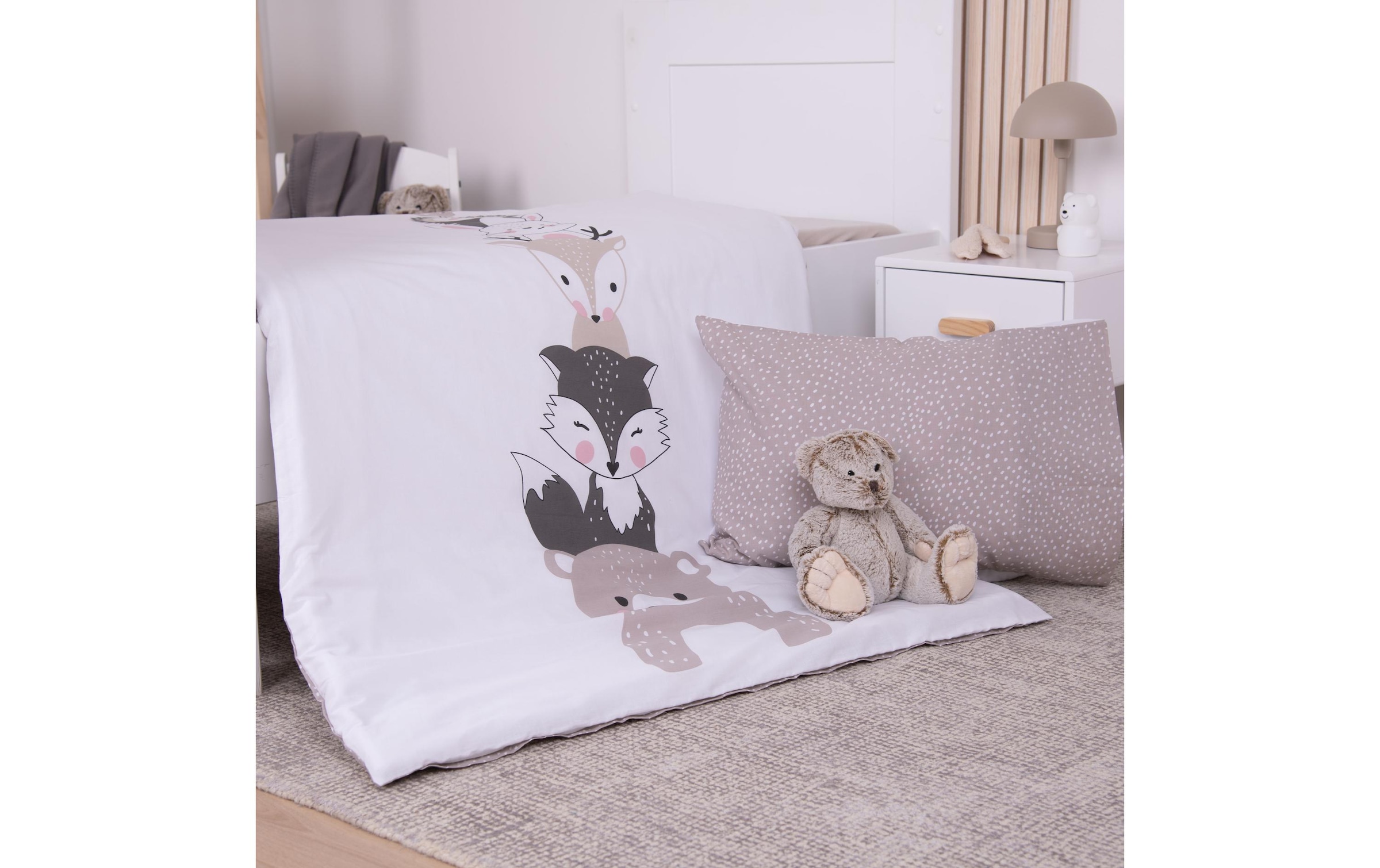Herding Kinderbettwäsche »babybest Woodland Crew« 1 mit Wendefunktion