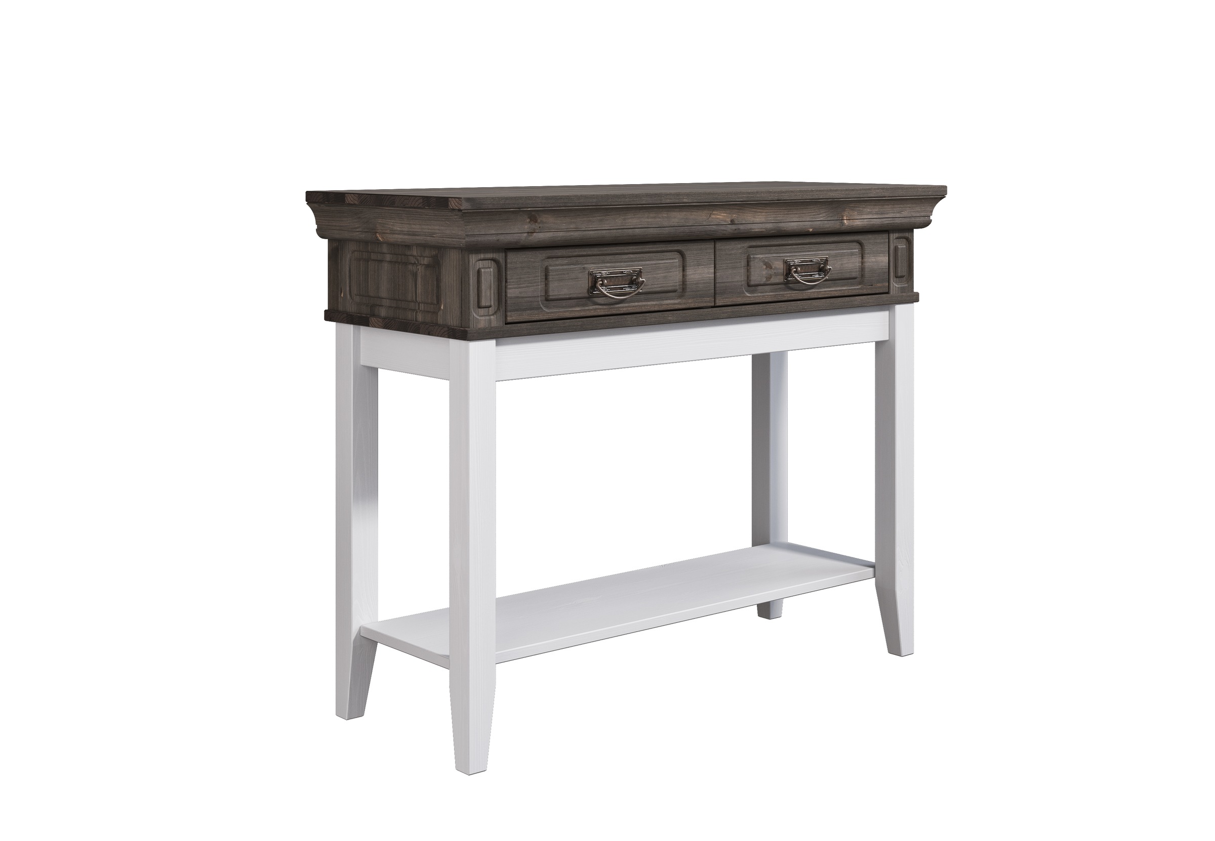 Image of GOODproduct Nachttisch "Vinales; Konsolentisch, Beistelltisch ideal für Boxspringbetten" Aus massiver Kiefer, mit Fräsungen