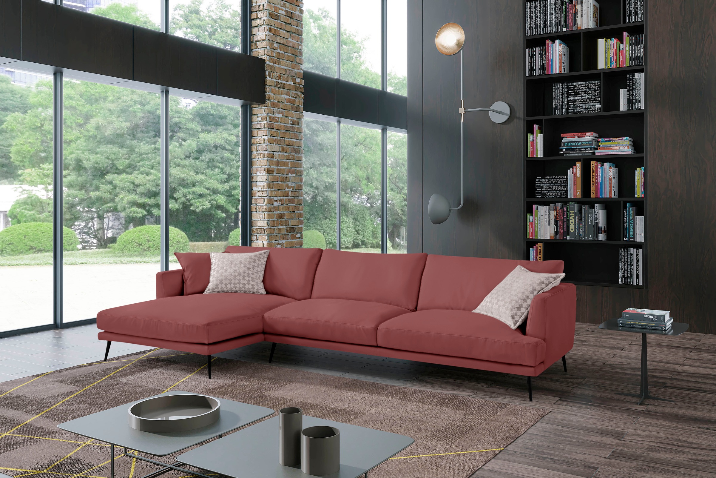 Egoitaliano Ecksofa »Sophia, Designsofa mit extrakomfortablem Sitzkomfort«, mit Daunenfederung, L-Form