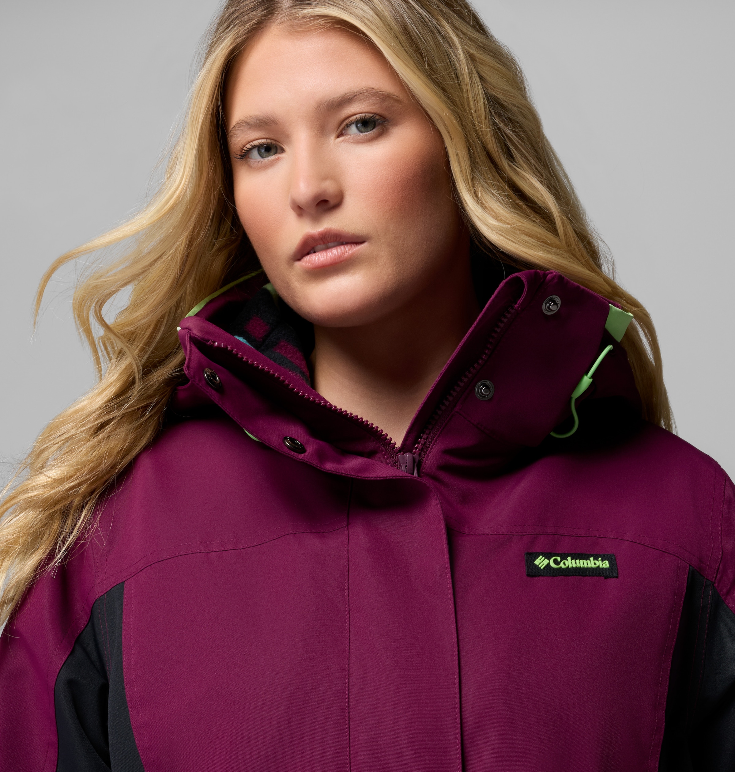 Columbia Veste fonctionnelle 3 en 1 »Bugaboo IV Fleece Interchange Jacket« 2 cuis tlg. matériau déperlant et coupe-vent, isolant thermique