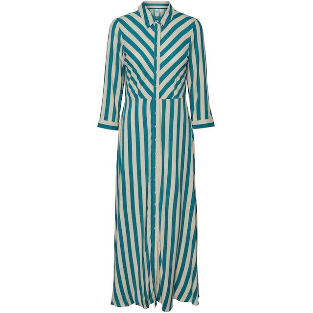 ♕ Y.A.S Hemdblusenkleid »YASSAVANNA LONG SHIRT DRESS«, mit 3/4 Ärmel  versandkostenfrei bestellen