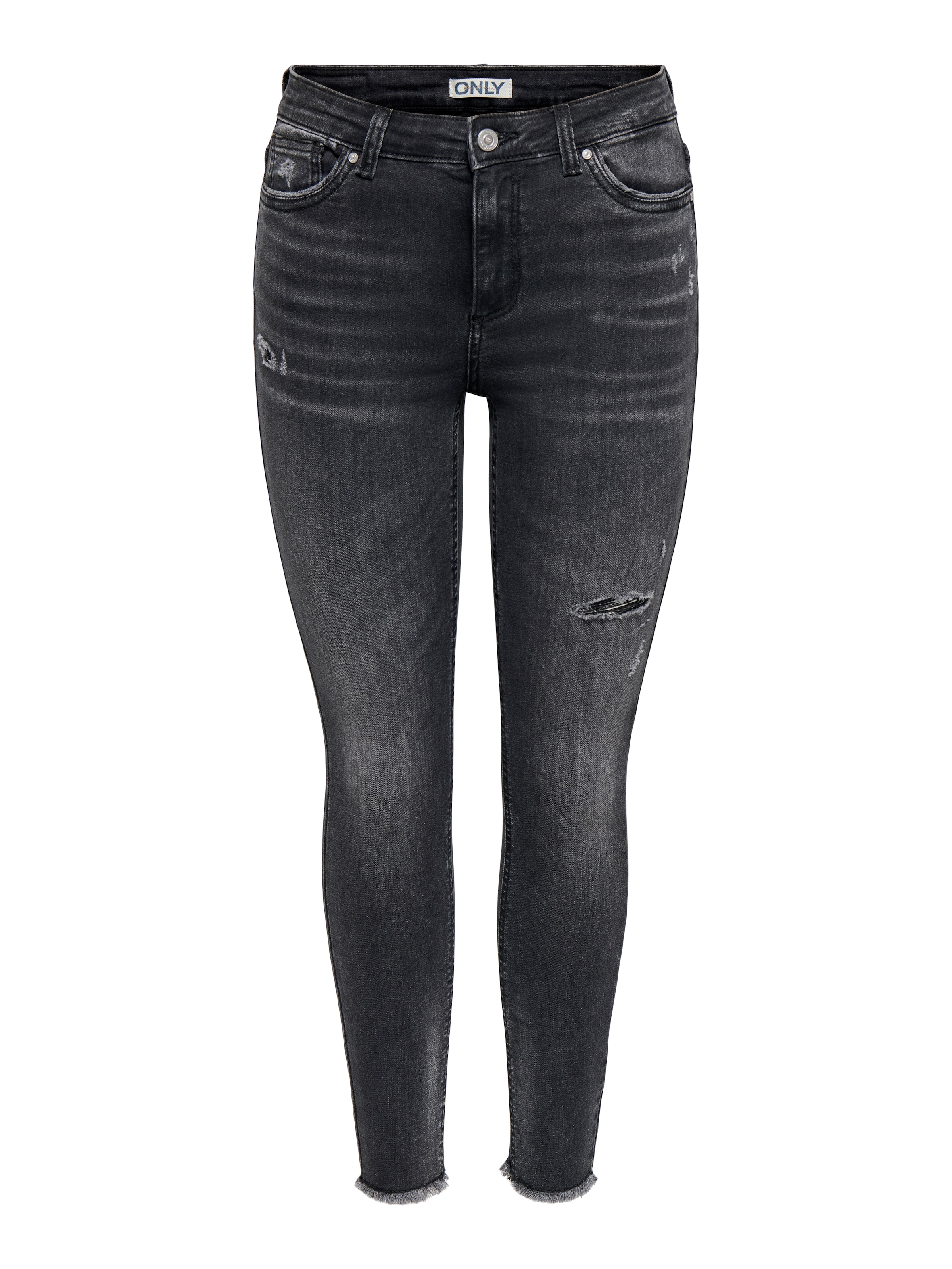 ONLY Jeans skinny »ONLWAUW MW SK ANK RW DNM« Mélange coton, taille mi-haute,