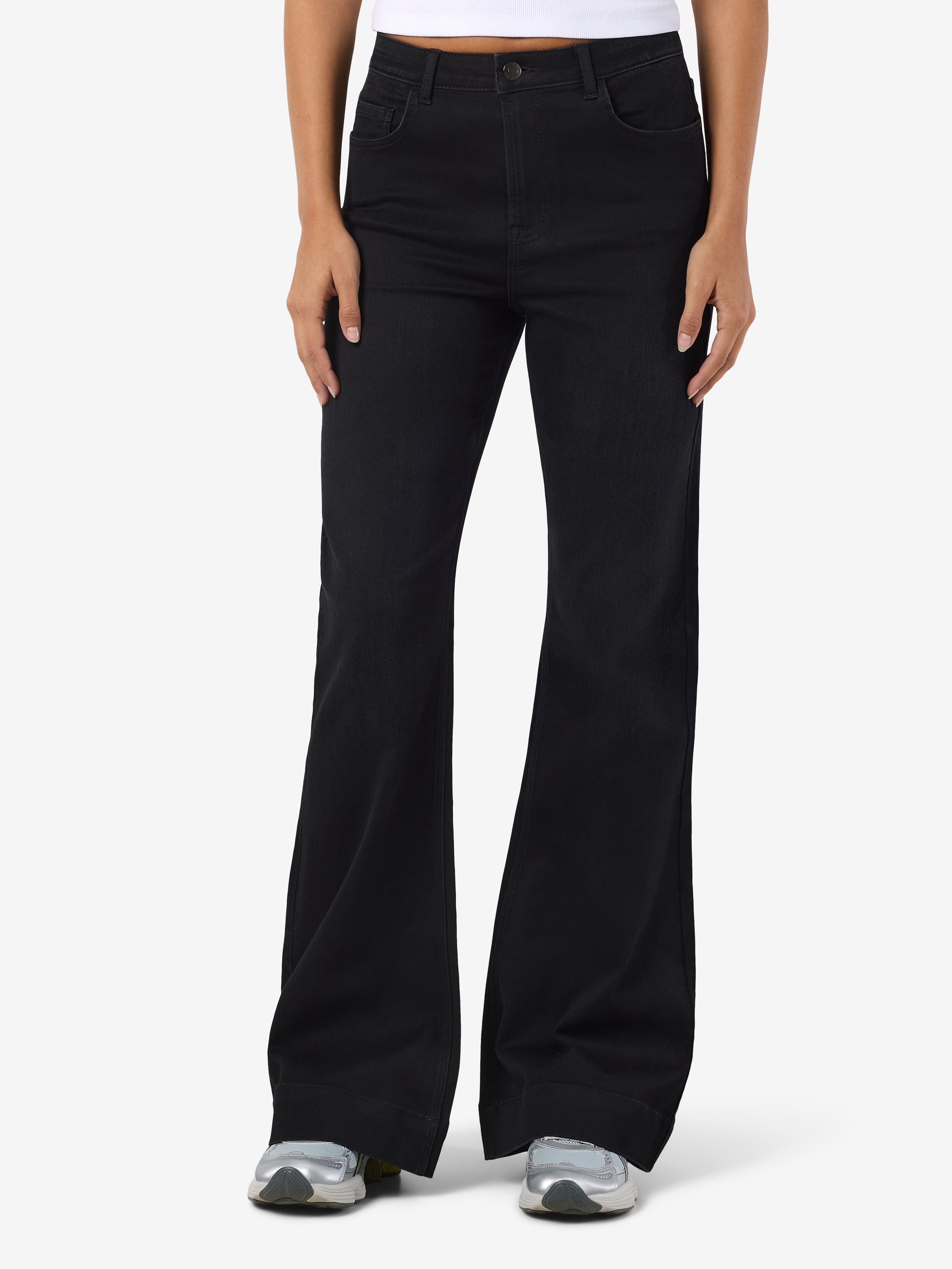 Image of Noisy may Slim-fit-Jeans "NMROOXY HW FLARE JEANS VI581BL NOOS"