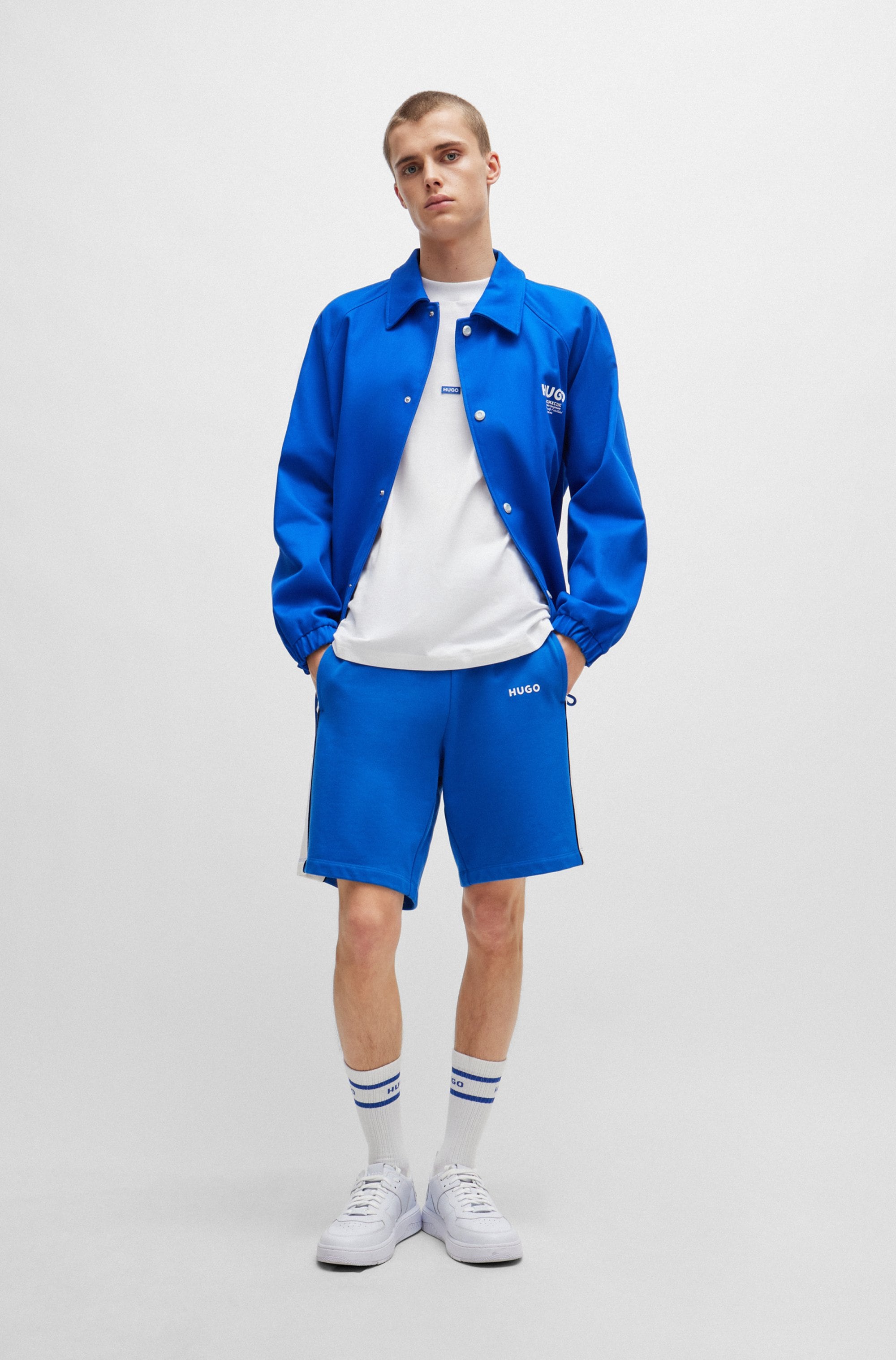 HUGO Blue T-Shirt »Navertz« mit Hugo-Label