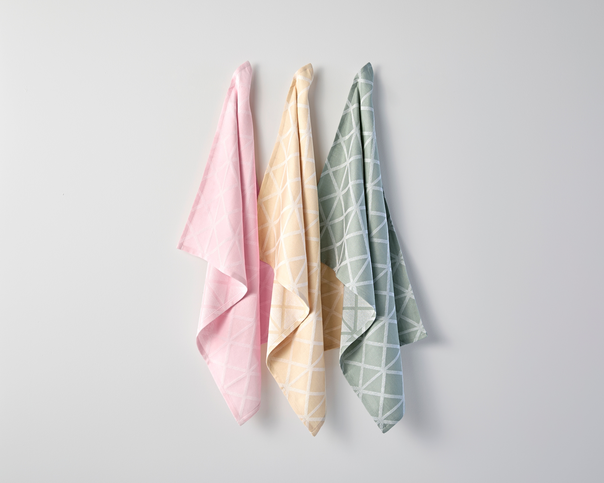 GOODproduct Chiffon à vaisselle »Brea, 100 % Baumwolle, 3er-Set, saugstark« 100 % coton, lot de 3, 50 × 65 cm, design attrayant