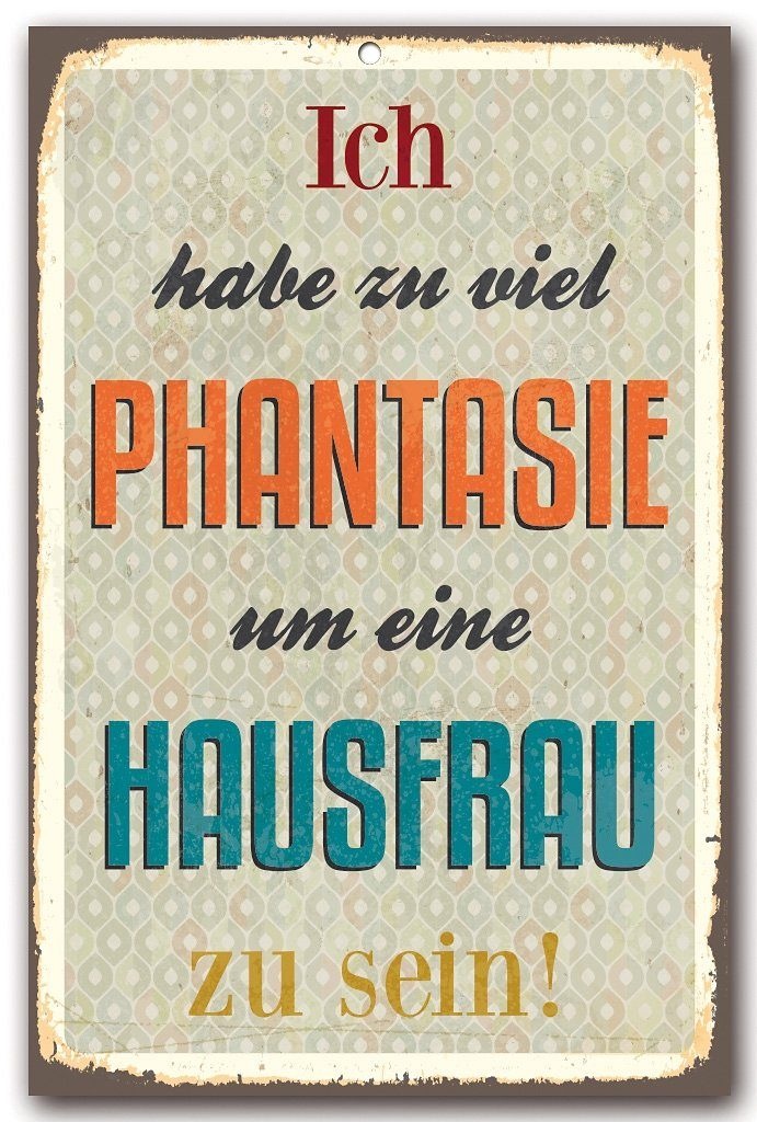 Image of Home affaire Metallbild »Ich habe zu viel Phantasie«, Masse (B/H): 30/45 cm bei Ackermann Versand Schweiz