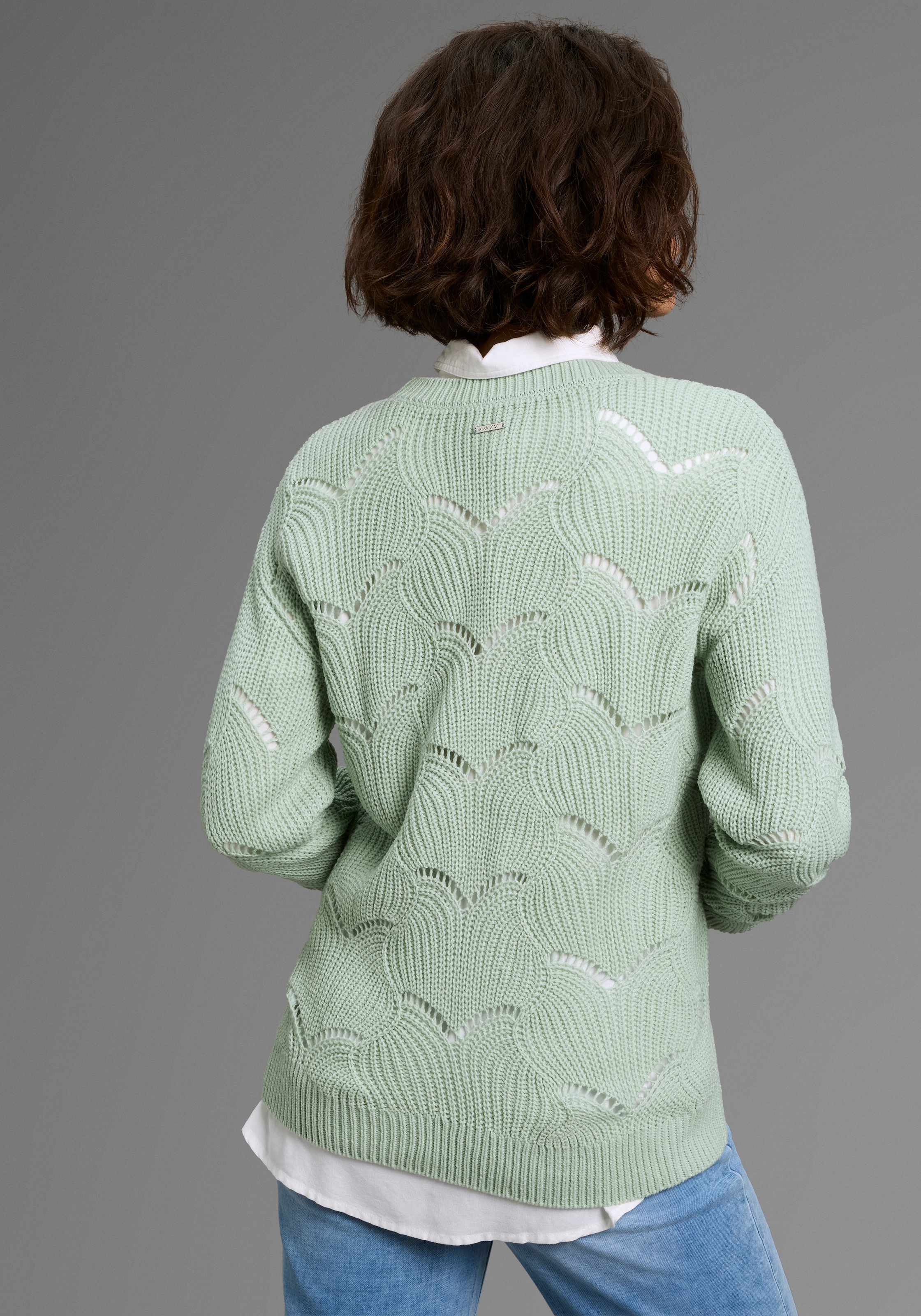 Laura Scott Ajourpullover, mit Lochmuster - NEUE KOLLEKTION
