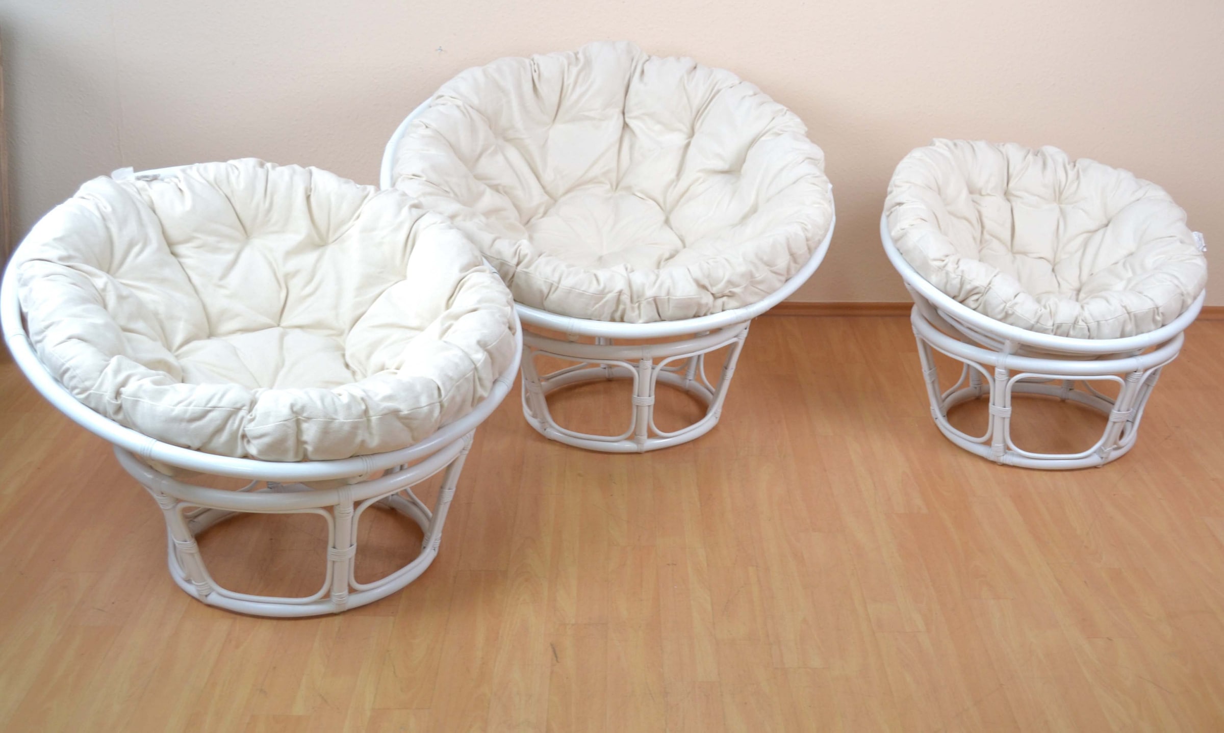 Home affaire Rattanstuhl »Papasansessel, TOPSELLER!«, aus geflochtenem Rattan, in verschiedenen Grössen (80-110 cm)