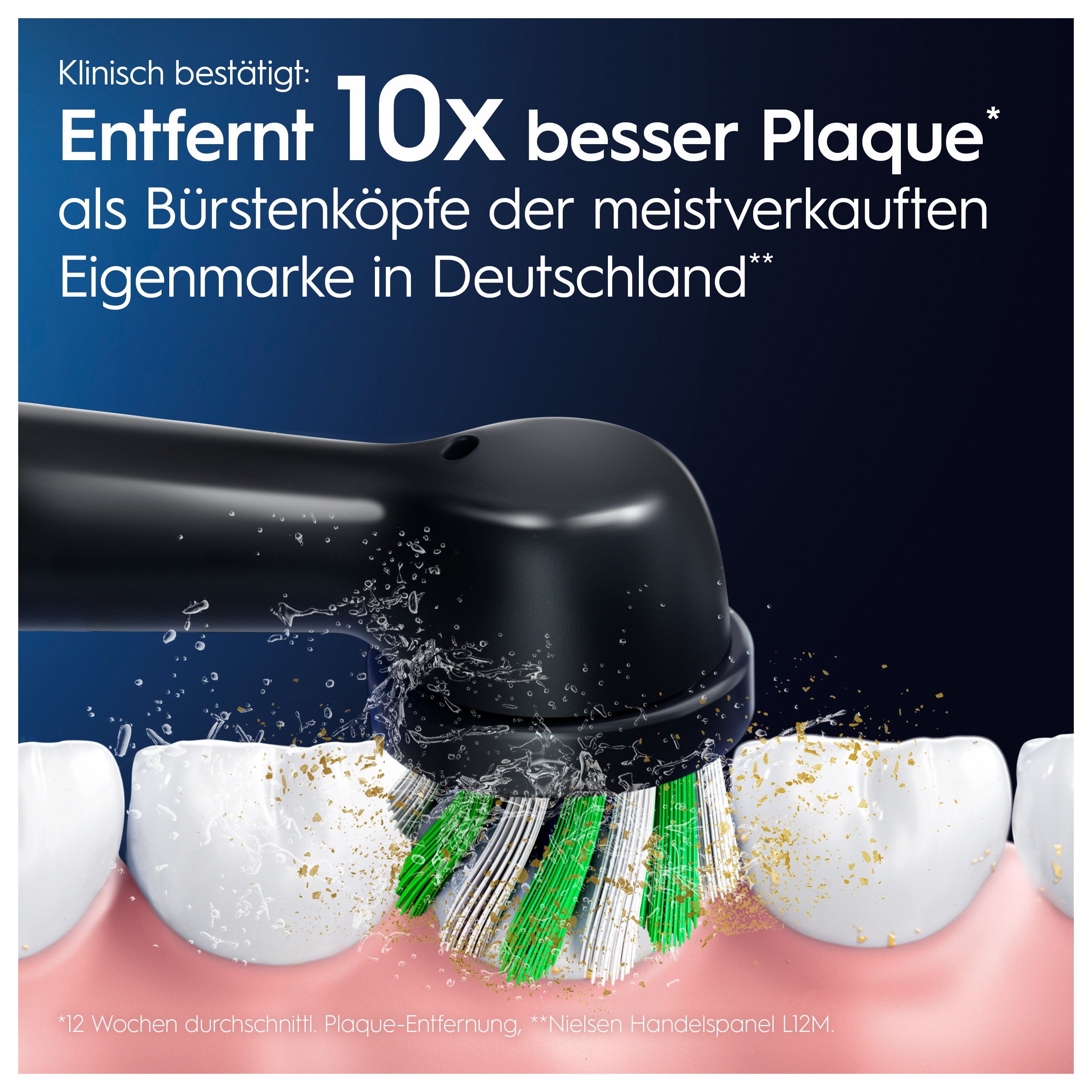 Oral-B Aufsteckbürsten »Pro CrossAction« Zahnreinigung mit innovativen X-förmigen Borsten