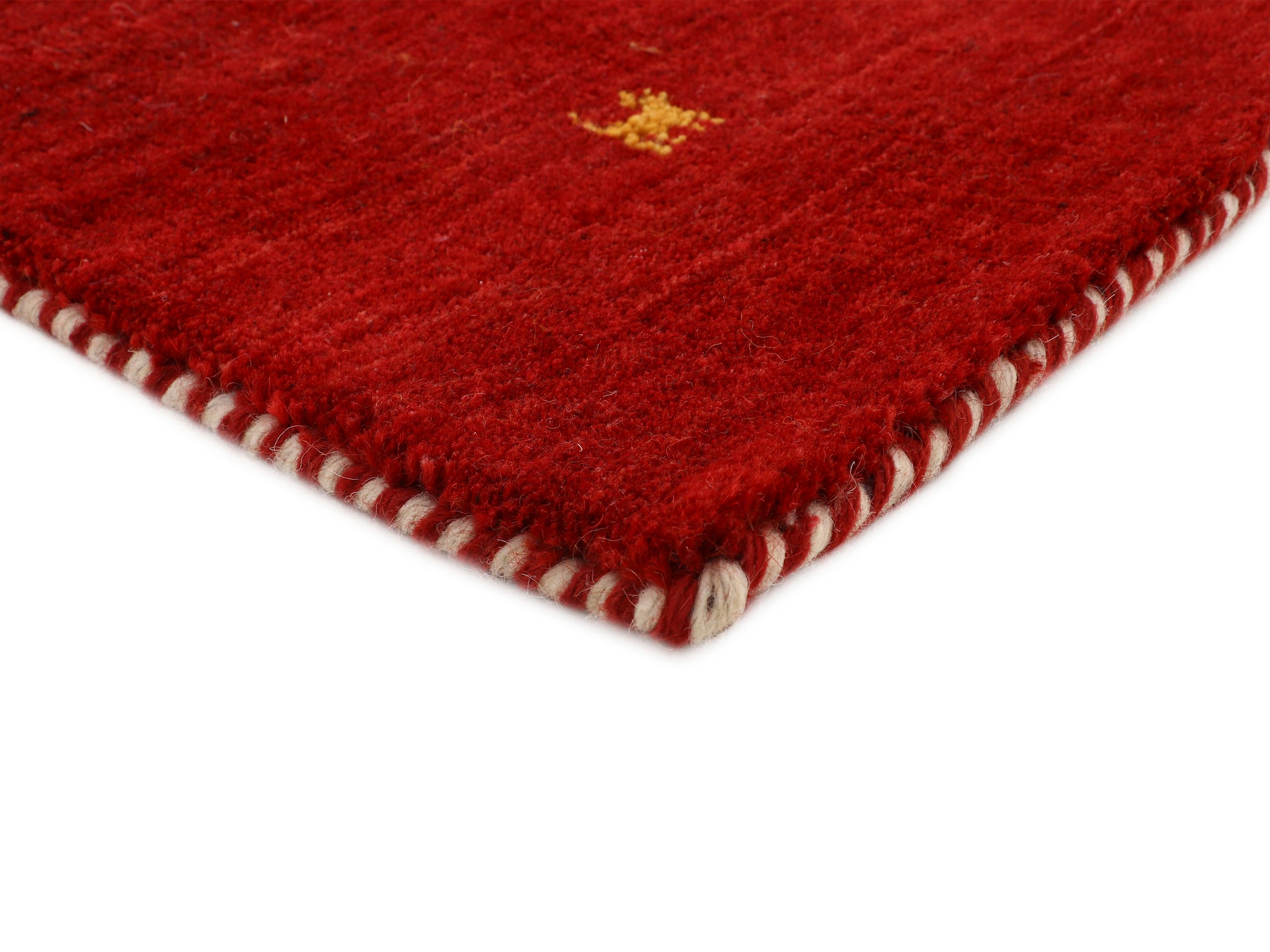 carpetfine Wollteppich »Gabbeh Uni, auch als Läufer erhältlich«, rechteckig, 15 mm Höhe, reine Wolle, handgewebt, Gabbeh Loom Tiermotiv, grosse Farbauswahl