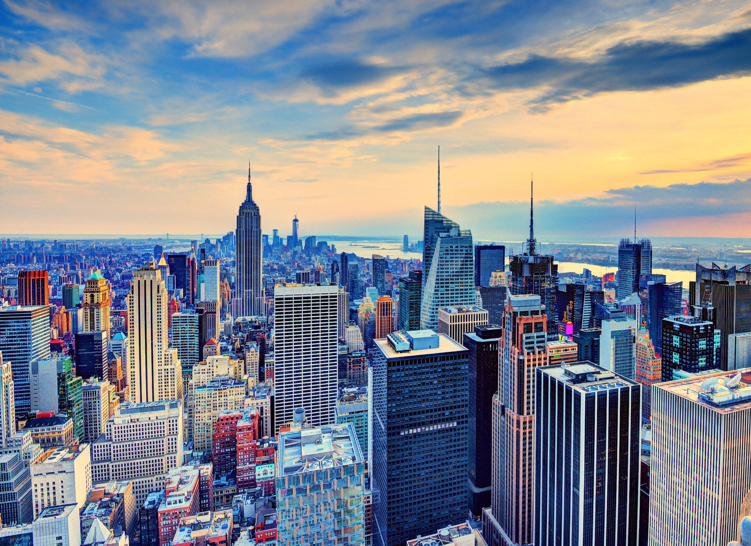 Image of Papermoon Fototapete "Manhattan at Dusk" glatt