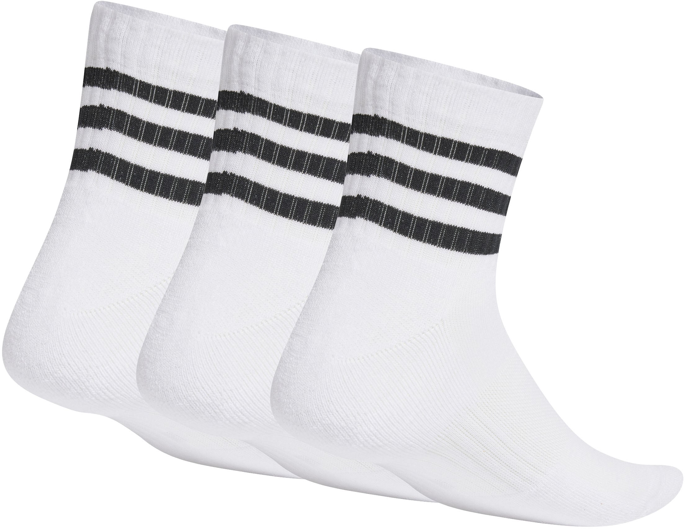 adidas Performance Funktionssocken »3STREIFEN CUSHIONED SPORTSWEAR MIDCUT SOCKEN, 3 PAAR«, (3 Paar)