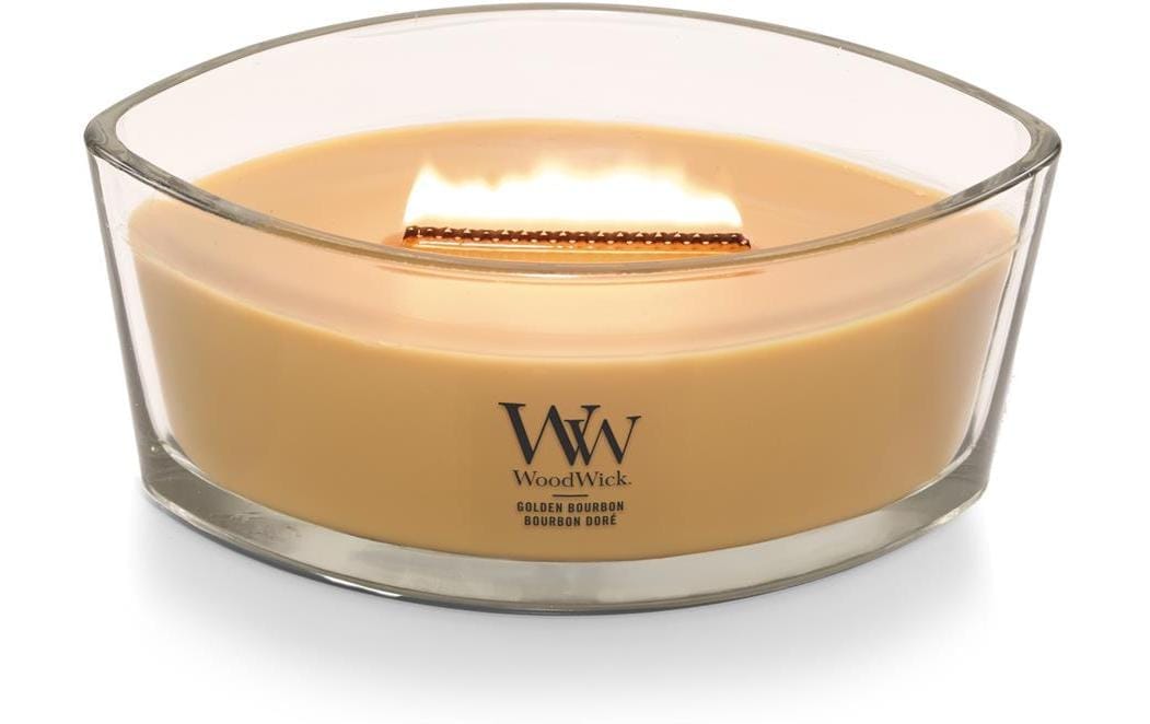 Woodwick Duftkerze »Golden Bourbon Ellipse«