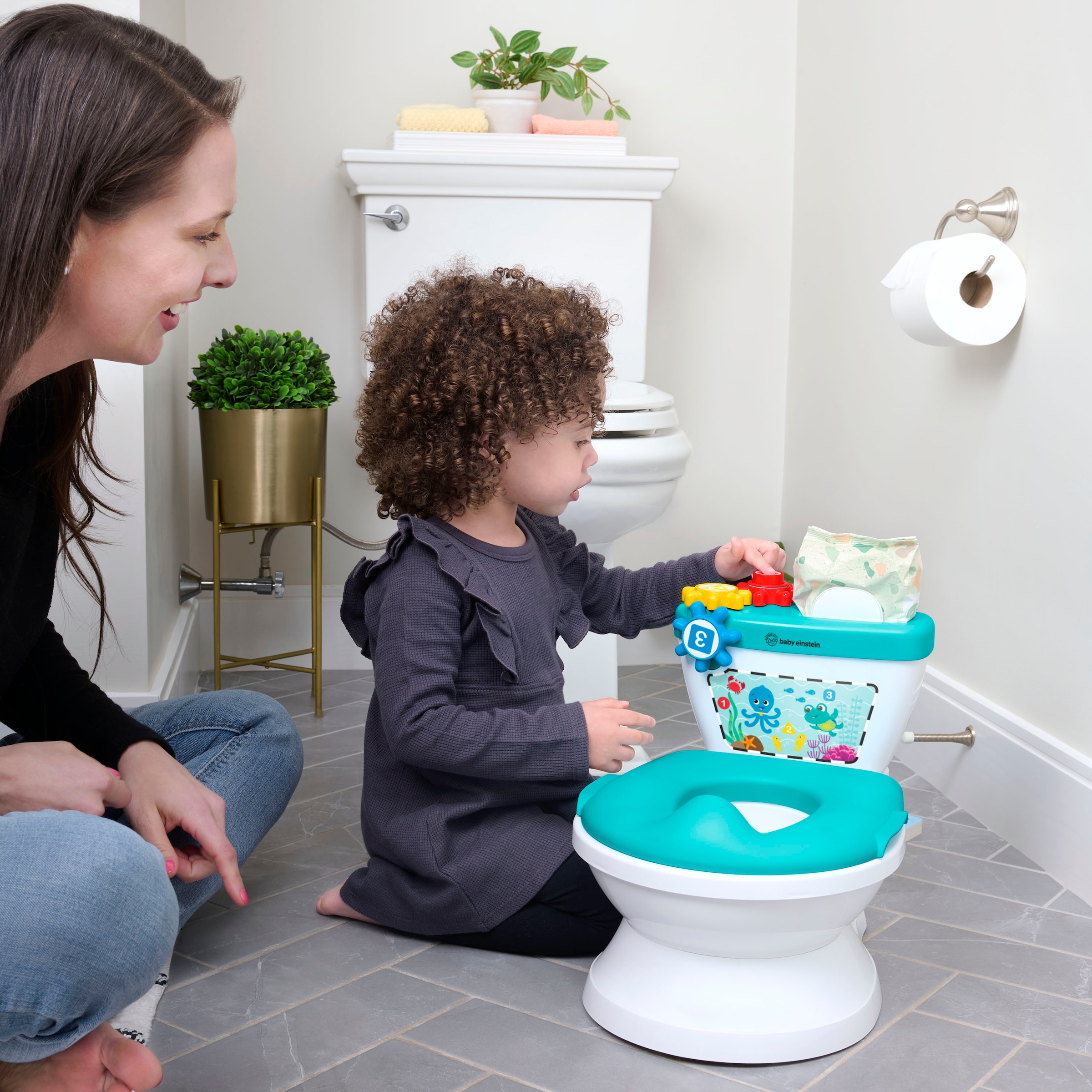 Baby Einstein Entraîneur de toilettes »Geared for Success™ 2-in-1 Potty Training System« mit Sound