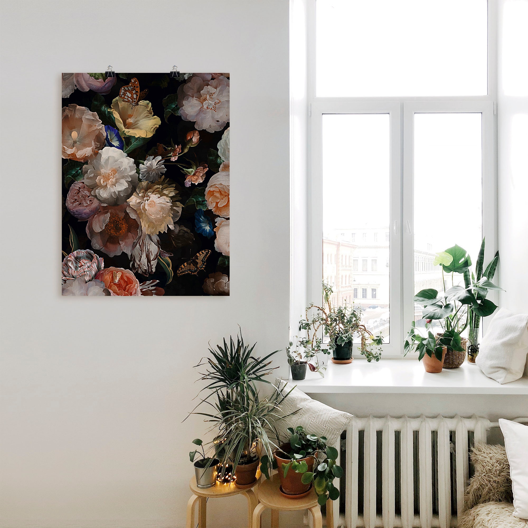 Artland Wandbild »Antike Holländische Blumen«, Blumenbilder, (1 St.), als Alubild, Outdoorbild, Leinwandbild, Poster, Wandaufkleber