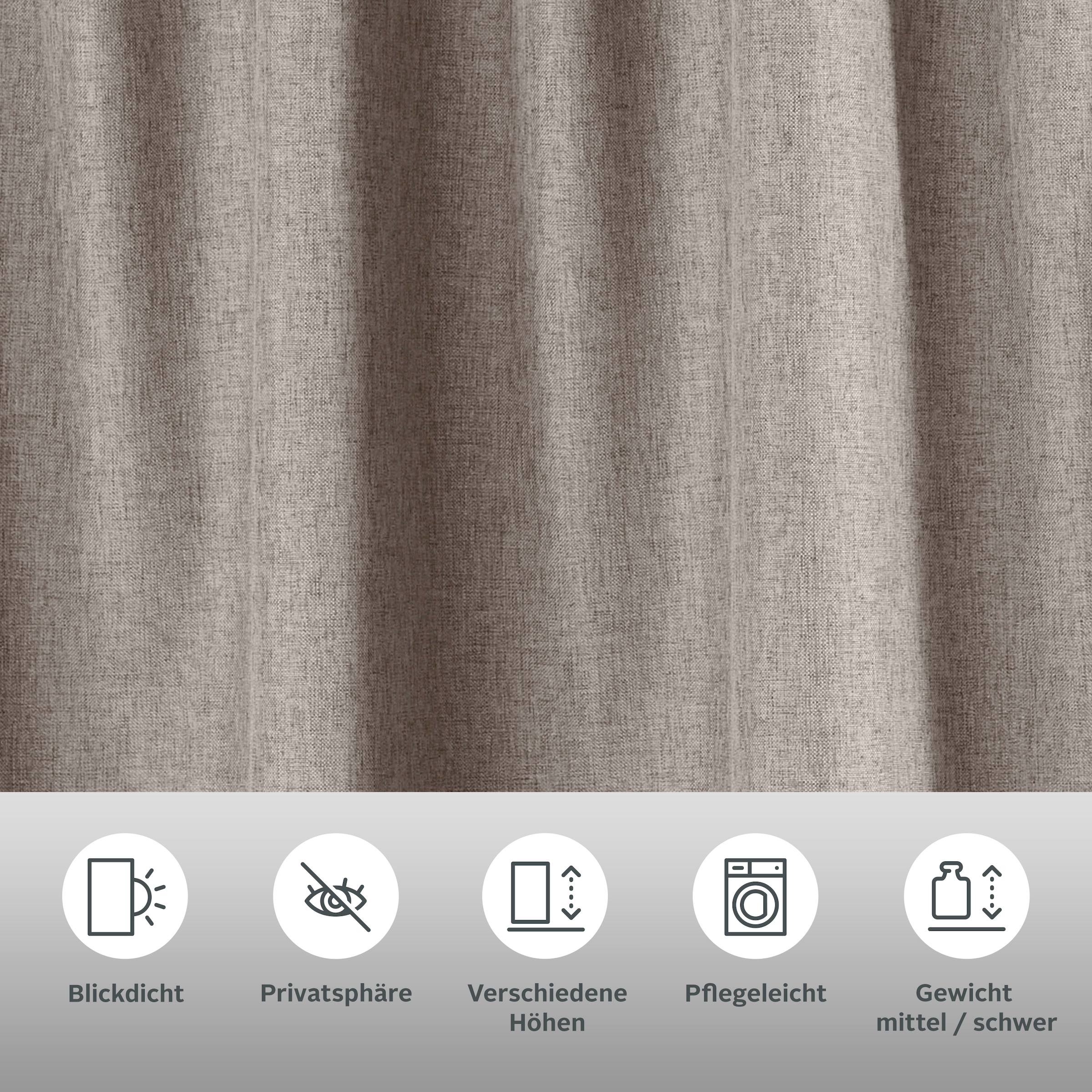 andas Rideau »Elkær« Bande multifonctionnelle 1 cuis tlg. Thermo, mit Multifunktionsband