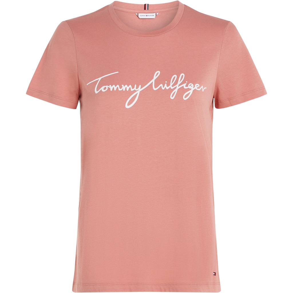 Tommy Hilfiger Curve T-Shirt »CRV REG C-NK SIGNATURE TEE SS«