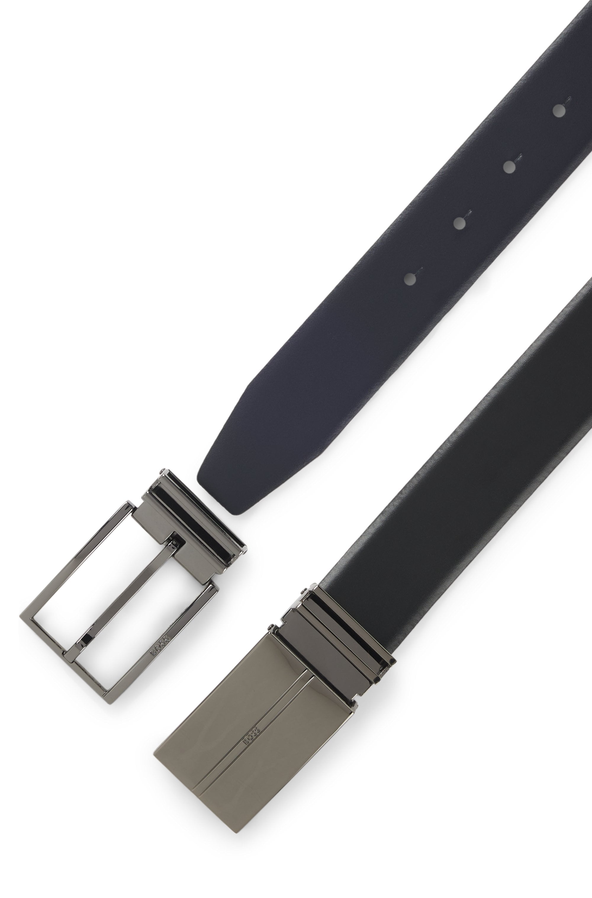 BOSS Wendegürtel »Gomero Gb35«, (Set), mit zweiter Schliesse zum Wechseln