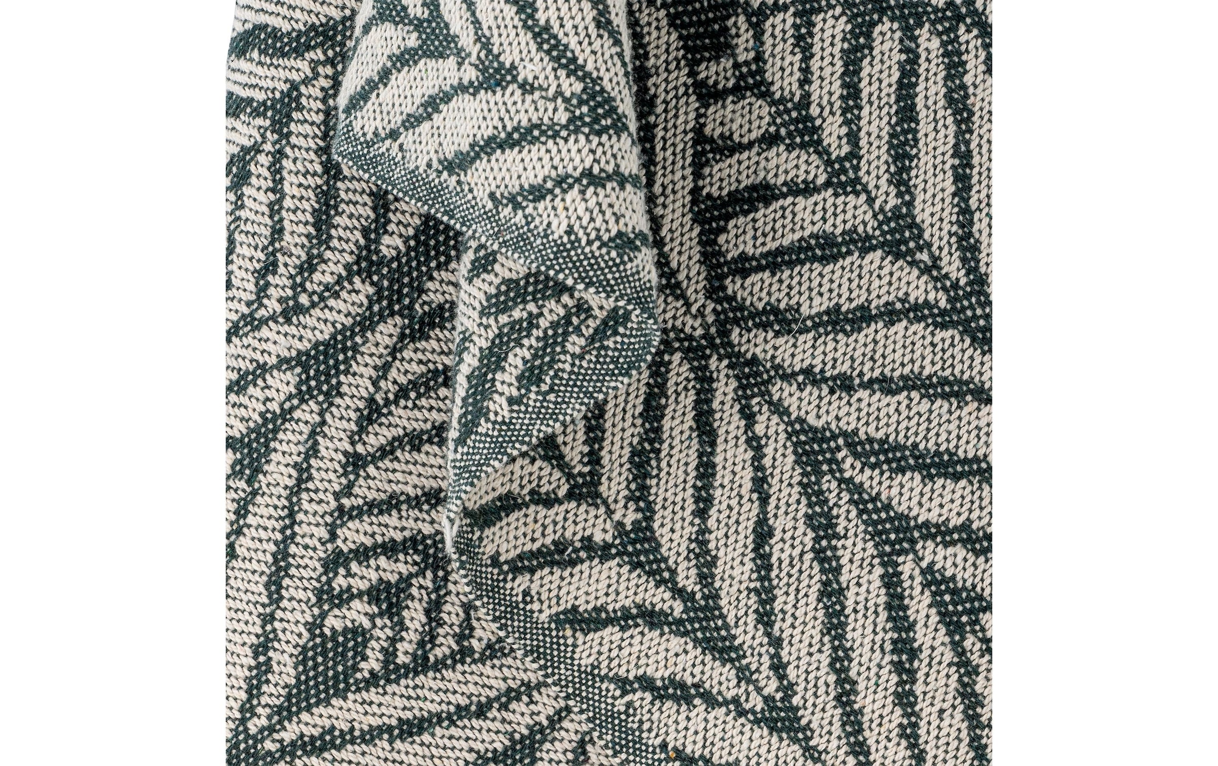Bloomingville Couverture d'intérieur »Ugento 160 x 130 cm« Wohndecke aus recycelter Baumwolle