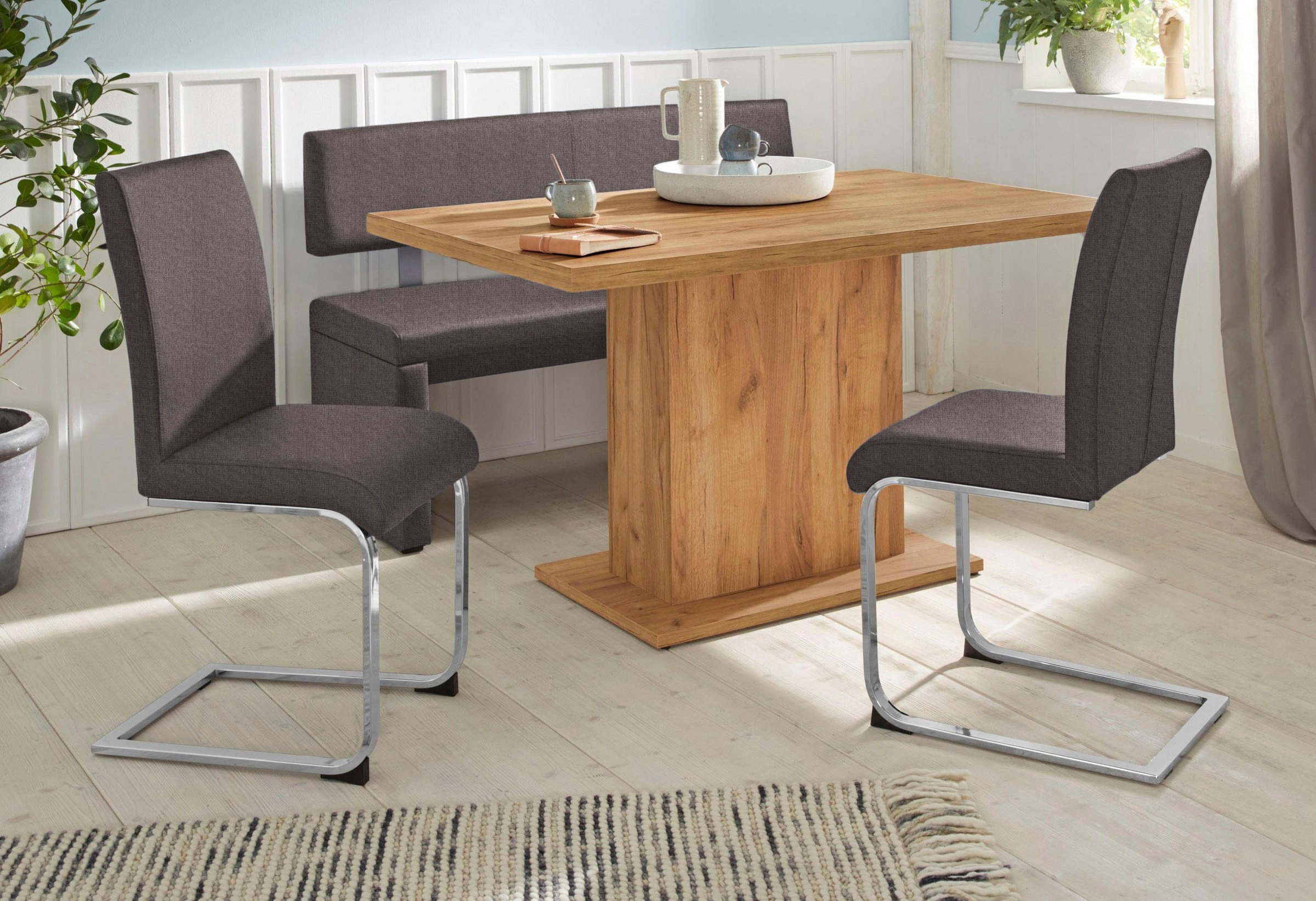 Home affaire Sitzbank »Charissa« mit Lehne, Breite 140, 160 oder 180 cm