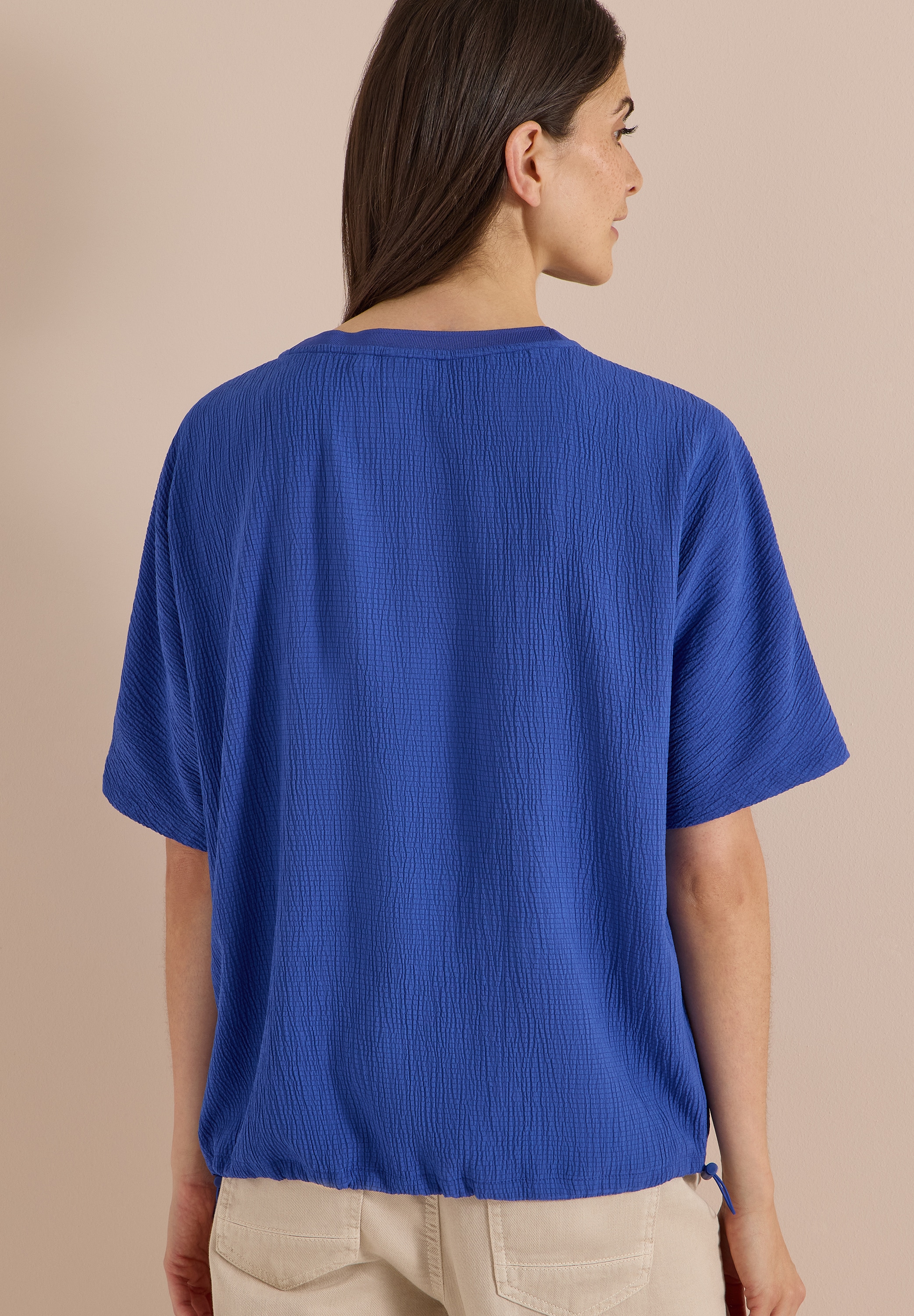 Cecil Top chemisier Blouse d'été, qualité structurée, viscose