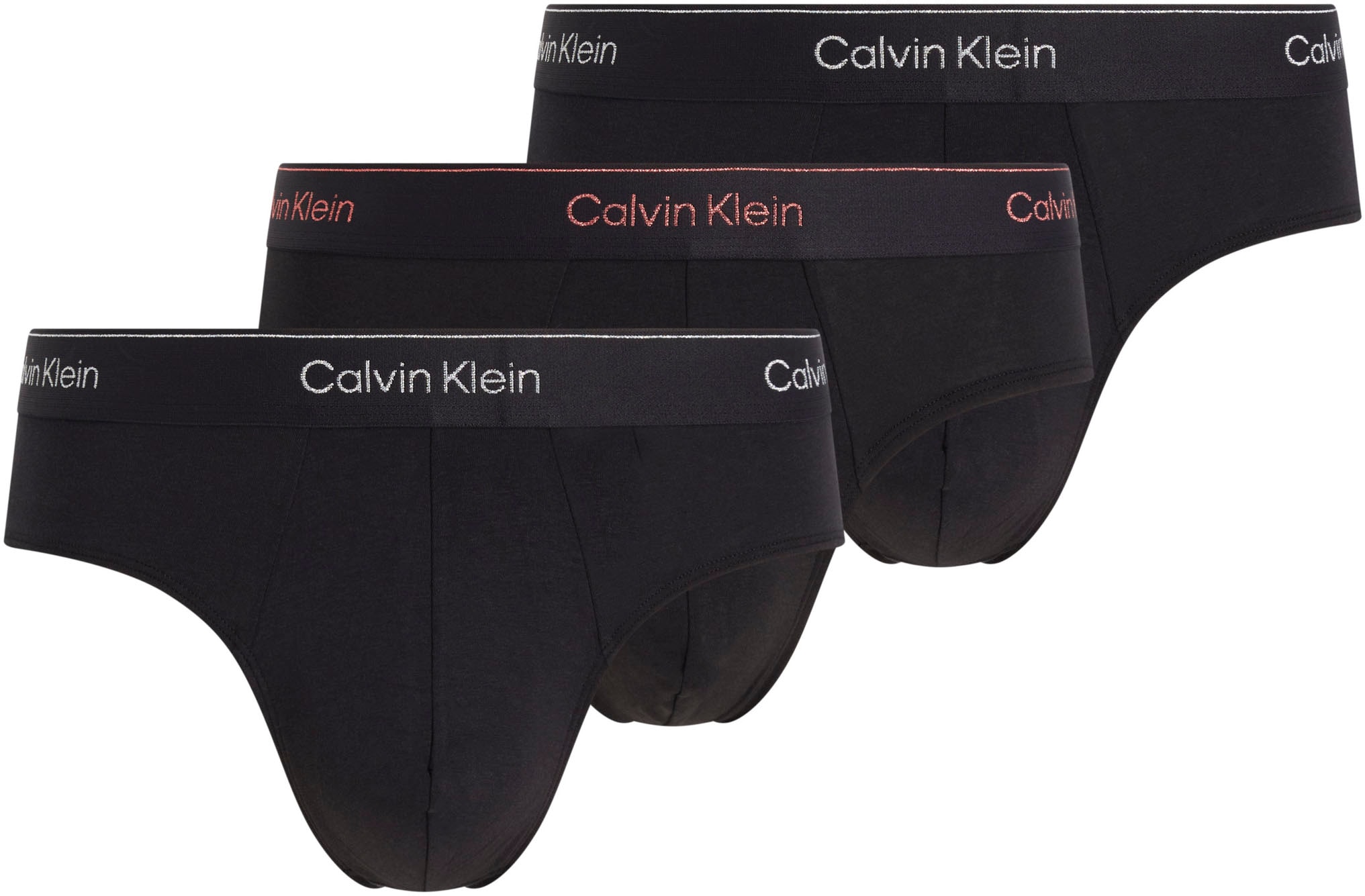Calvin Klein Underwear Hipster »HIP BRIEF 3PK«, (Packung, 3 St., 3er-Pack), mit Logo-Elastikbund (3 Stück)