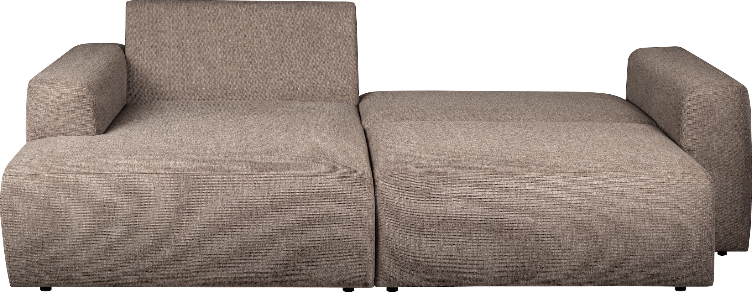 Home affaire Canapé-lit »Noord Schlafecksofa, Breite 250 cm« Velours côtelé, structure, tissu tissé, avec suspension ondulée, cadre en bois massif