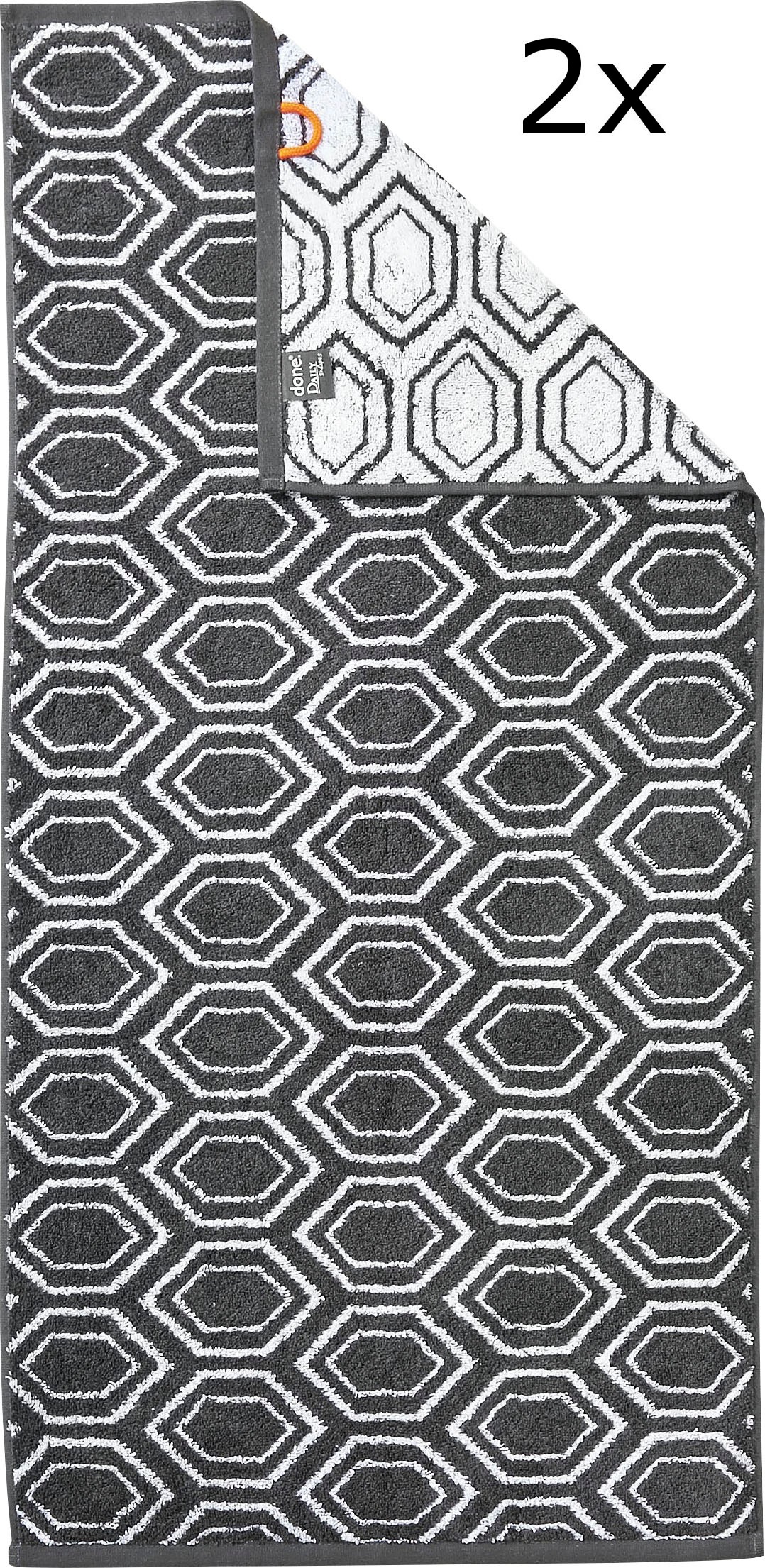 Image of done.® Handtuch Set »Daily Shapes Ethno«, Set, 2 tlg., Jacquard-Walkfrottier, modernes Muster, in verschiedenen Set Varianten erhältlich bei Ackermann Versand Schweiz