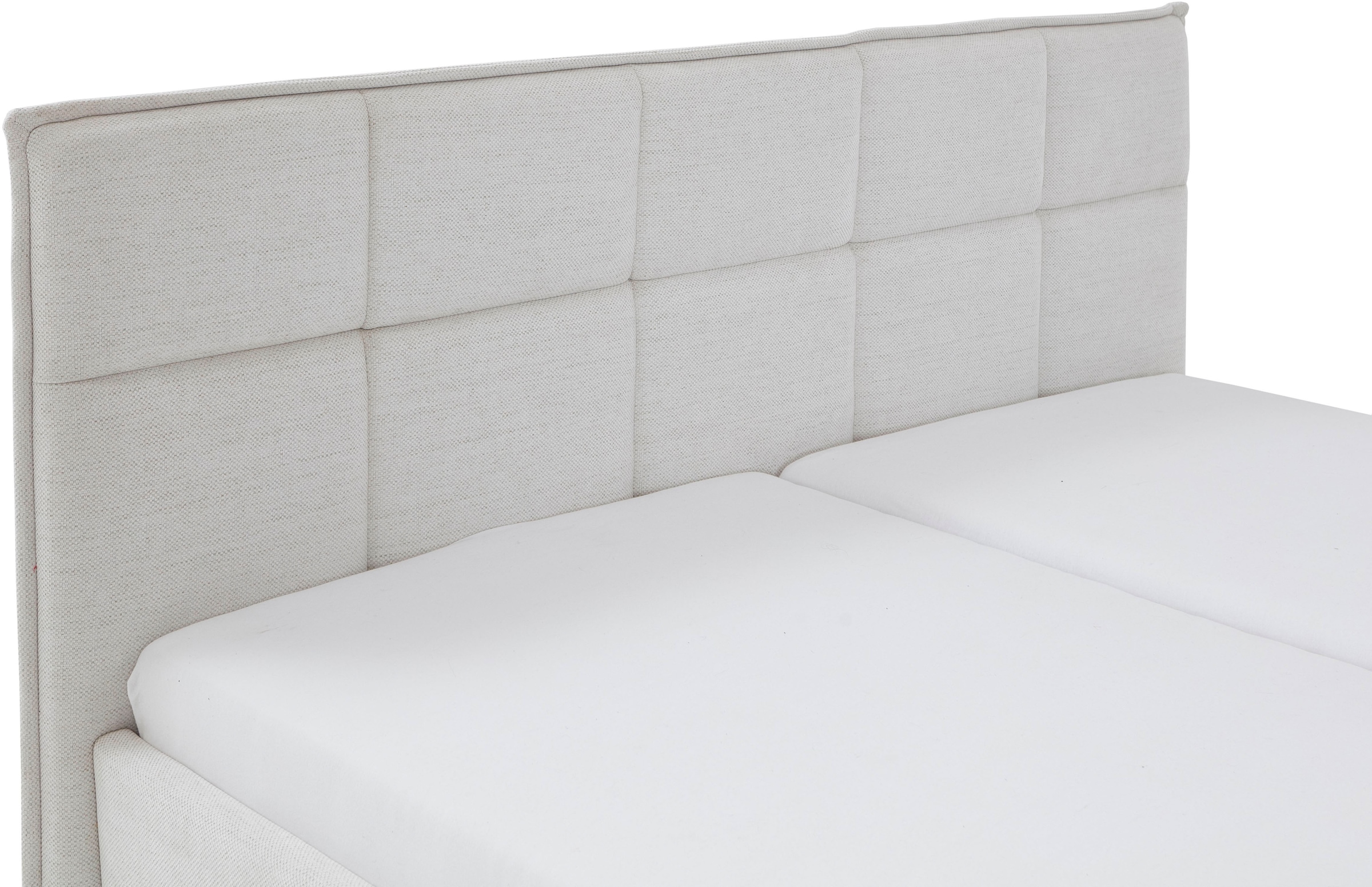 meise.möbel Polsterbett »Paulo wahlweise mit Bettkasten, erhältlich in den Breiten 160 & 180cm« wahlweise mit Holz- oder Metallfuss