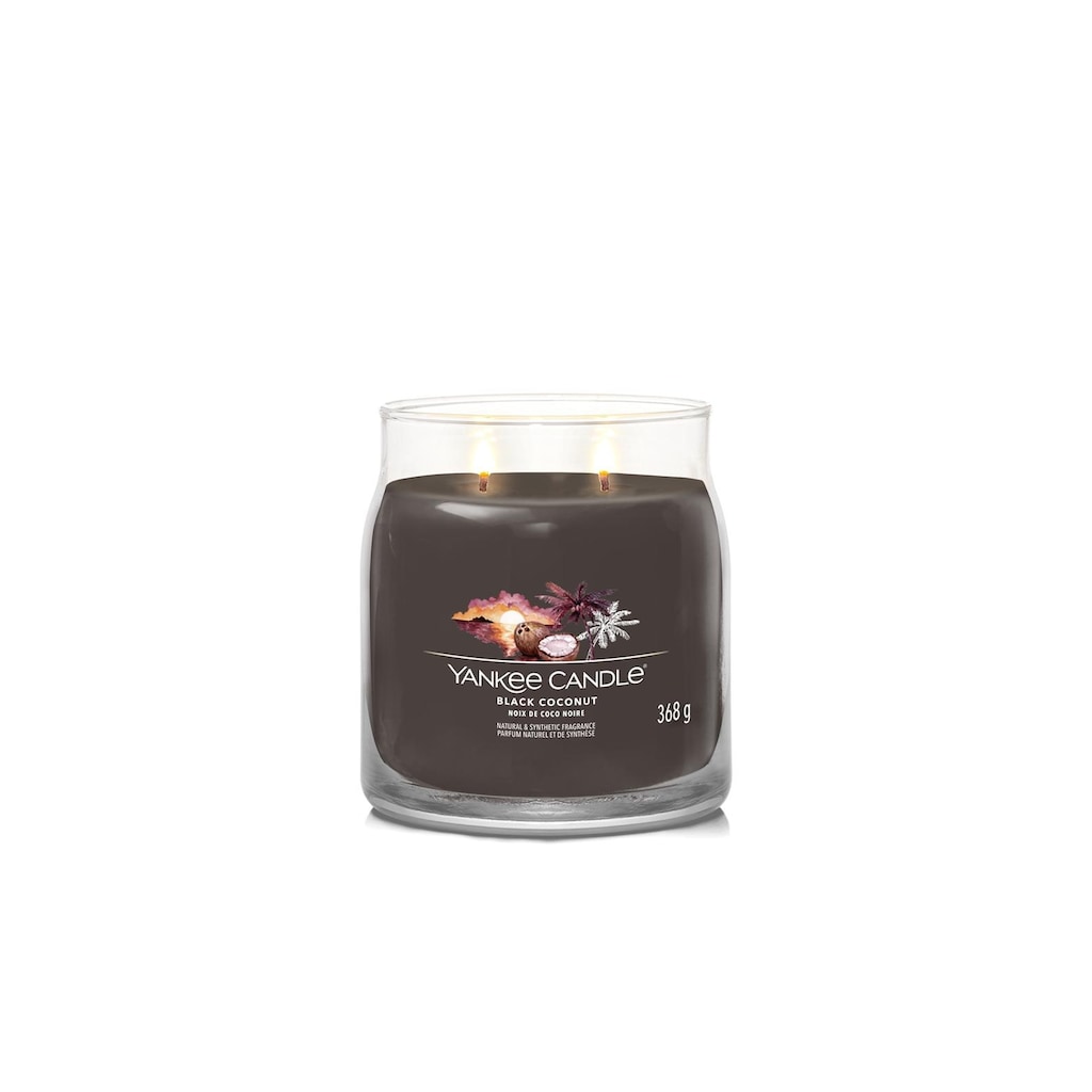 Yankee Candle Duftkerze »Black Coconut Signature Medium Jar«