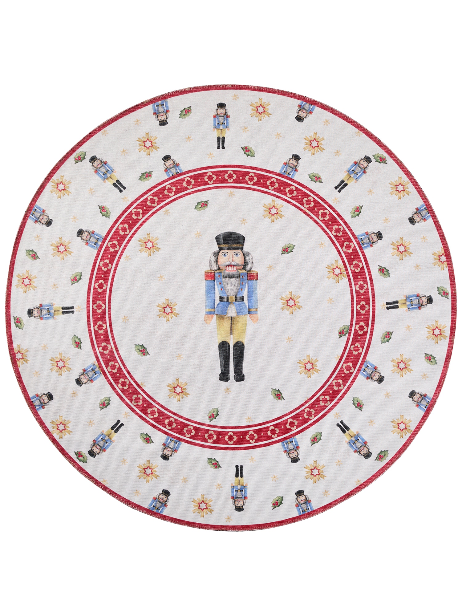 Villeroy & Boch Tapis »Toy's Delight Limited Edition Santa Claus« Rond 3 mm Höhe édition limitée, Noël, salon, jupe de sapin, lavable, rond