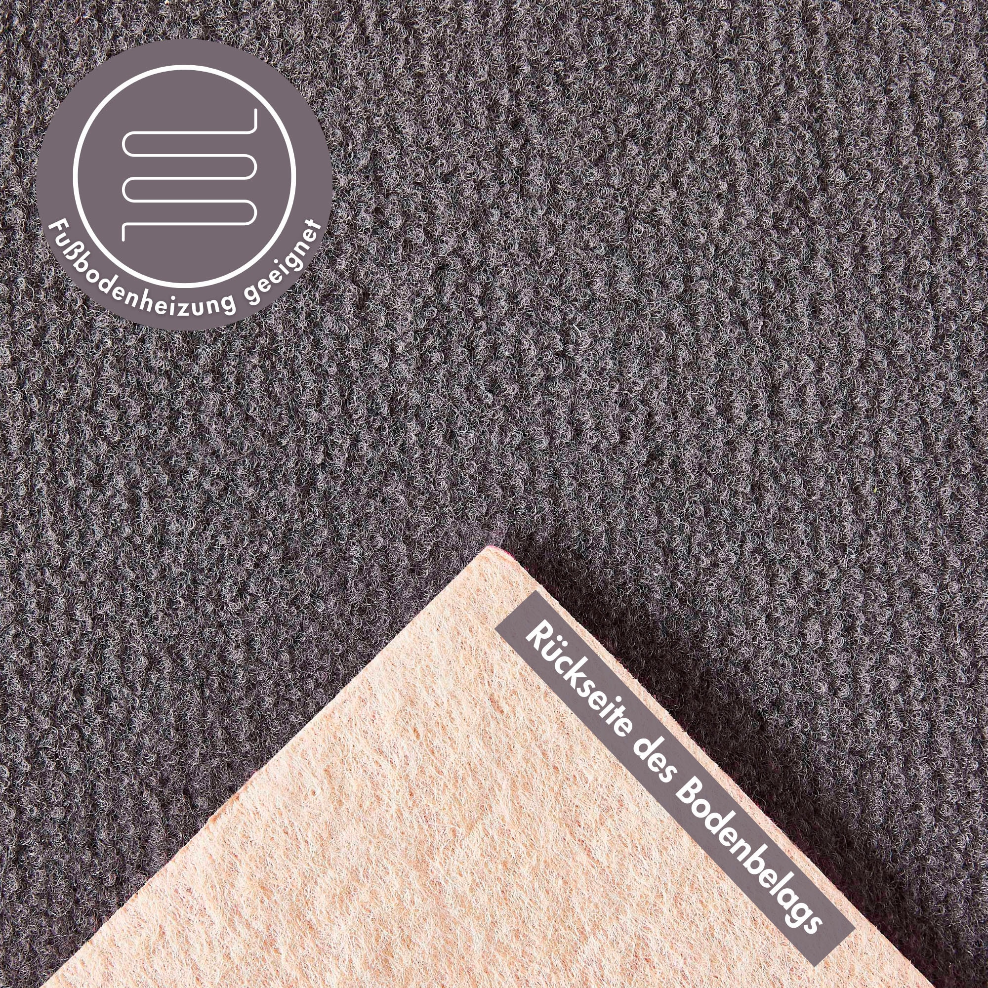 Andiamo Teppichboden »Sina, Velours, Made in Belgium«, rechteckig, 6 mm Höhe, Uni Farben, Breite 400 cm, strapazierfähig, pflegeleicht, Wohnzimmer