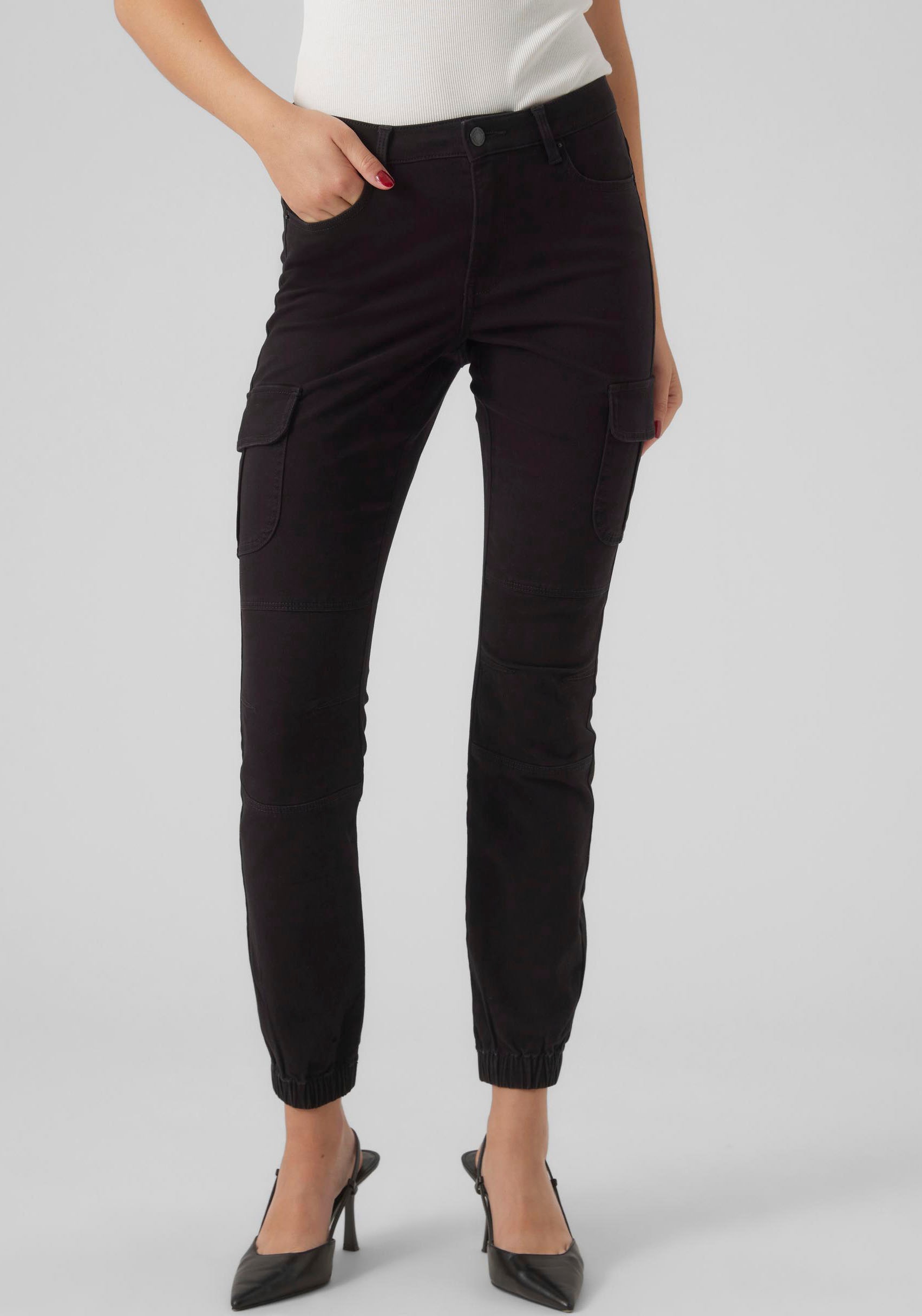 Cargohose »VMIVY MR ANKLE CARGO PANTS NOOS«