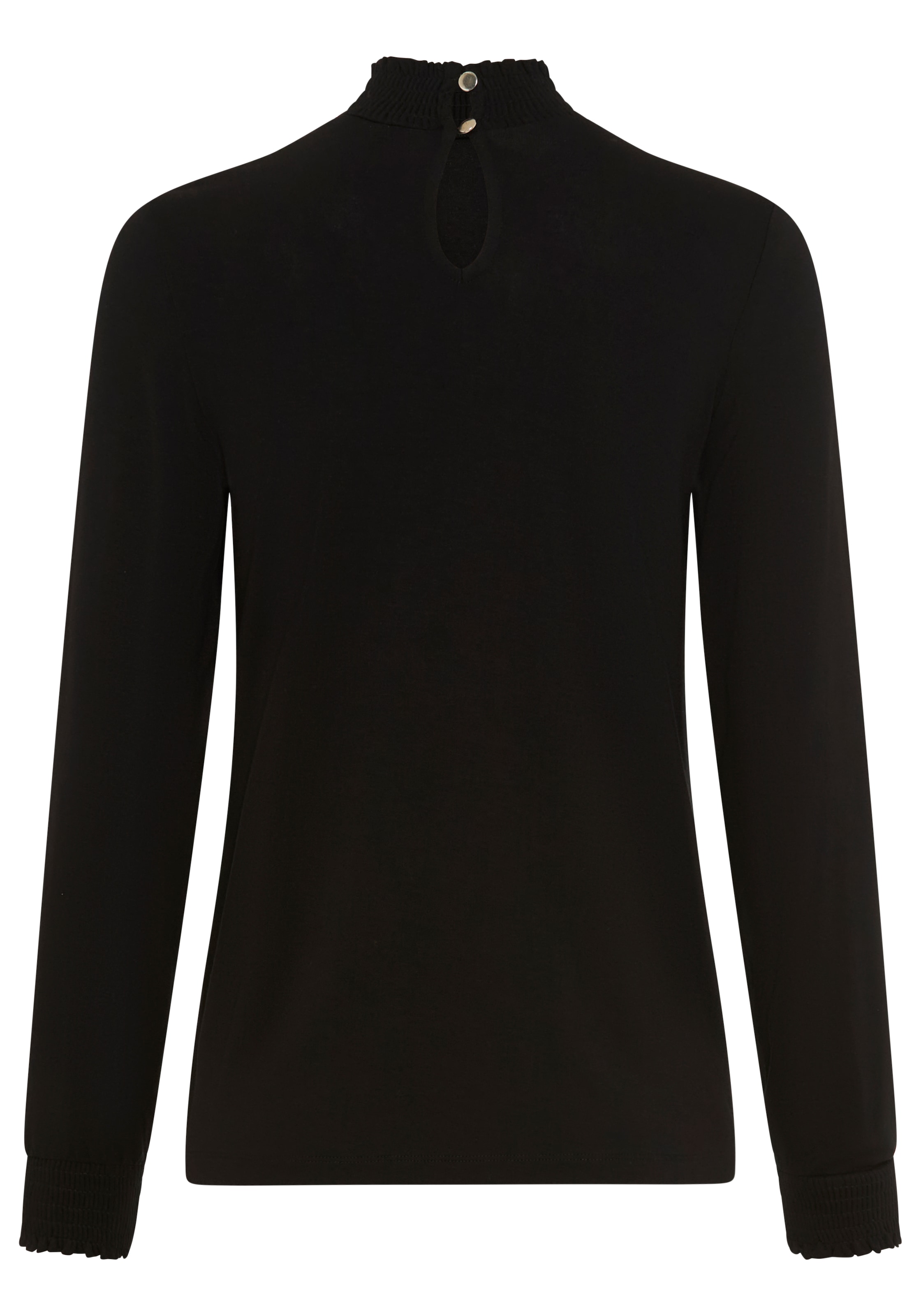 Laura Scott Langarmshirt aus elastischer Viskosemischung, figurumspielende Passform, unifarben