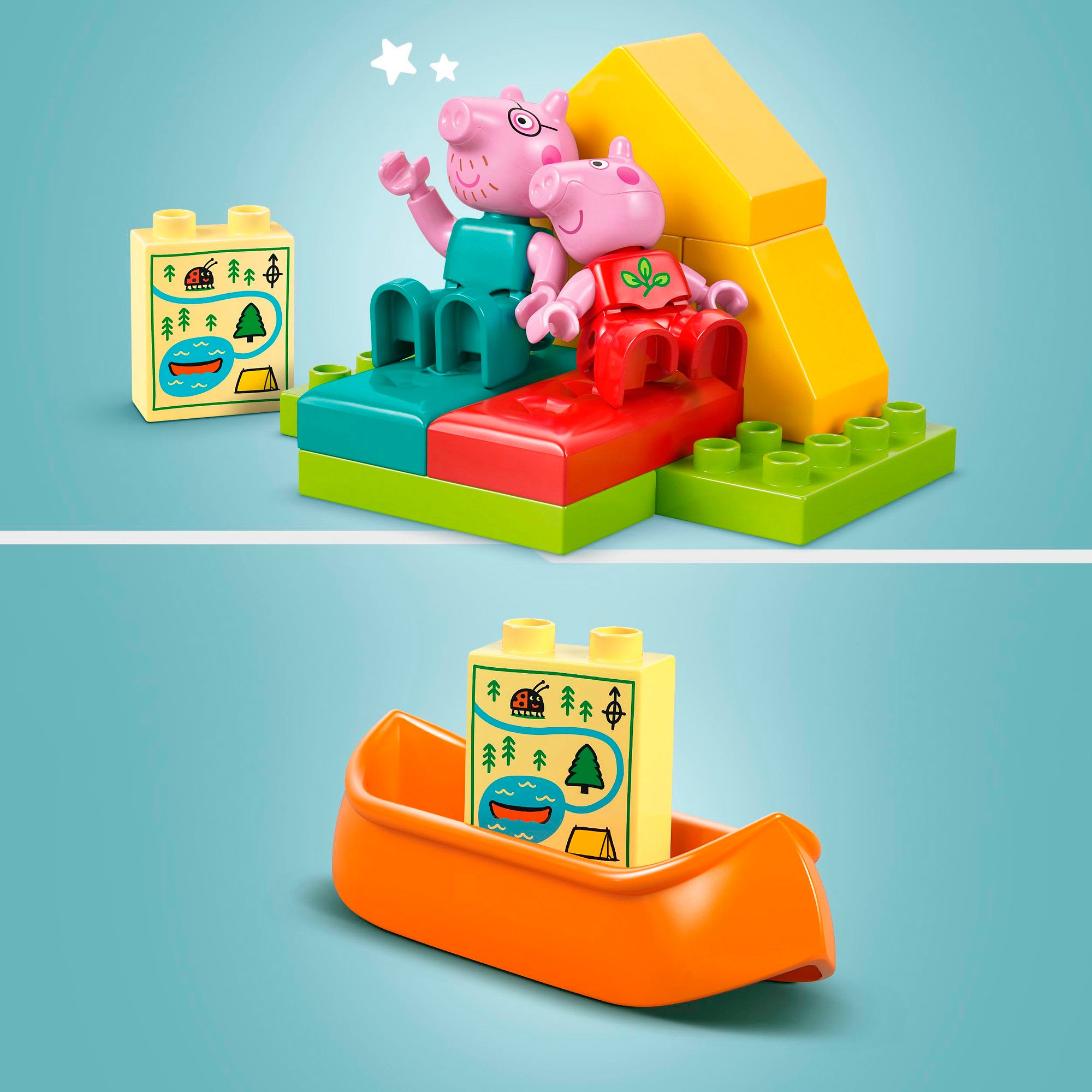 LEGO® Konstruktionsspielsteine »Campingausflug (10452), LEGO® DUPLO Peppa Pig« Made in Europe