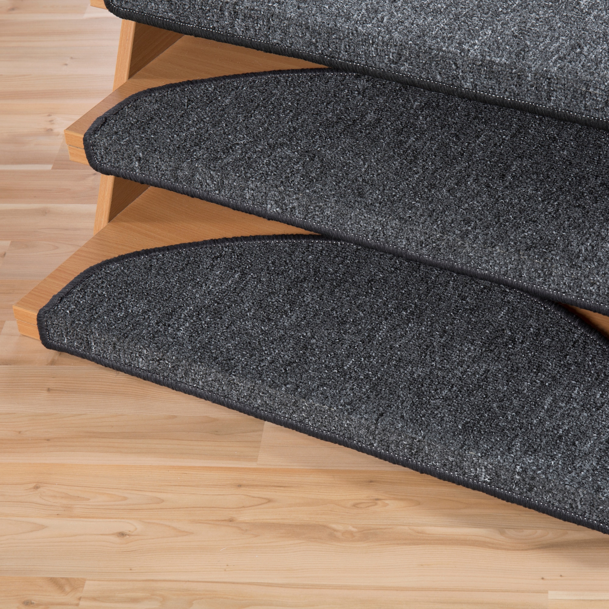 Andiamo Tapis de marche »Rambo, Made in Poland« Demi-rond 4 mm Höhe melierte Schlinge, selbstklebend, 15 Stück in einem Set