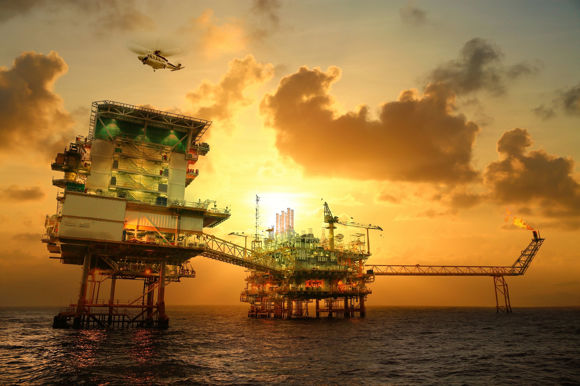 Image of Papermoon Fototapete "BOHRPLATTFORM-OFFSHORE GOLF THAILAND ERDÖL GAS INSEL"
