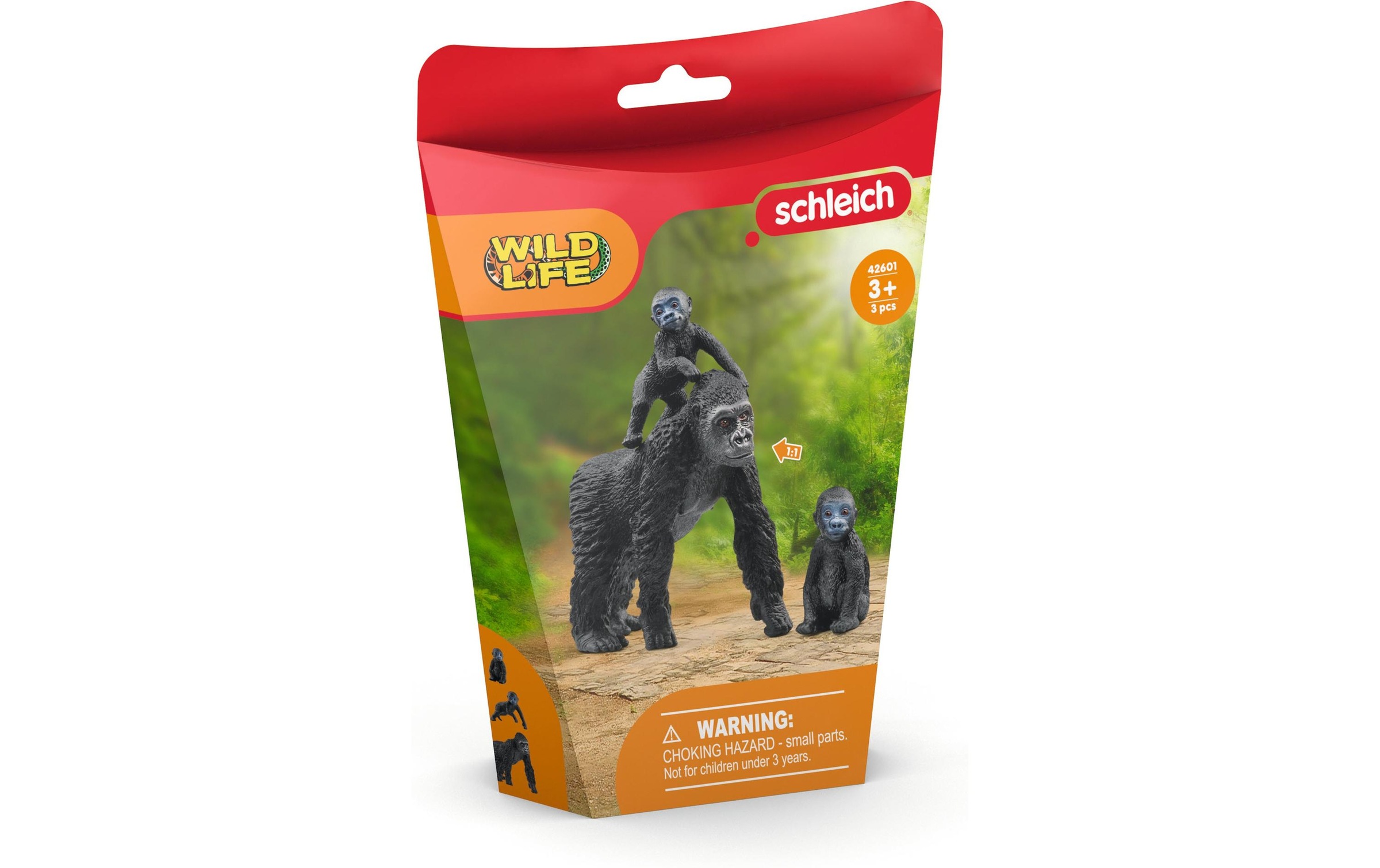 Schleich® Spielfigur »Wild Life Flachland Gorilla Familie«