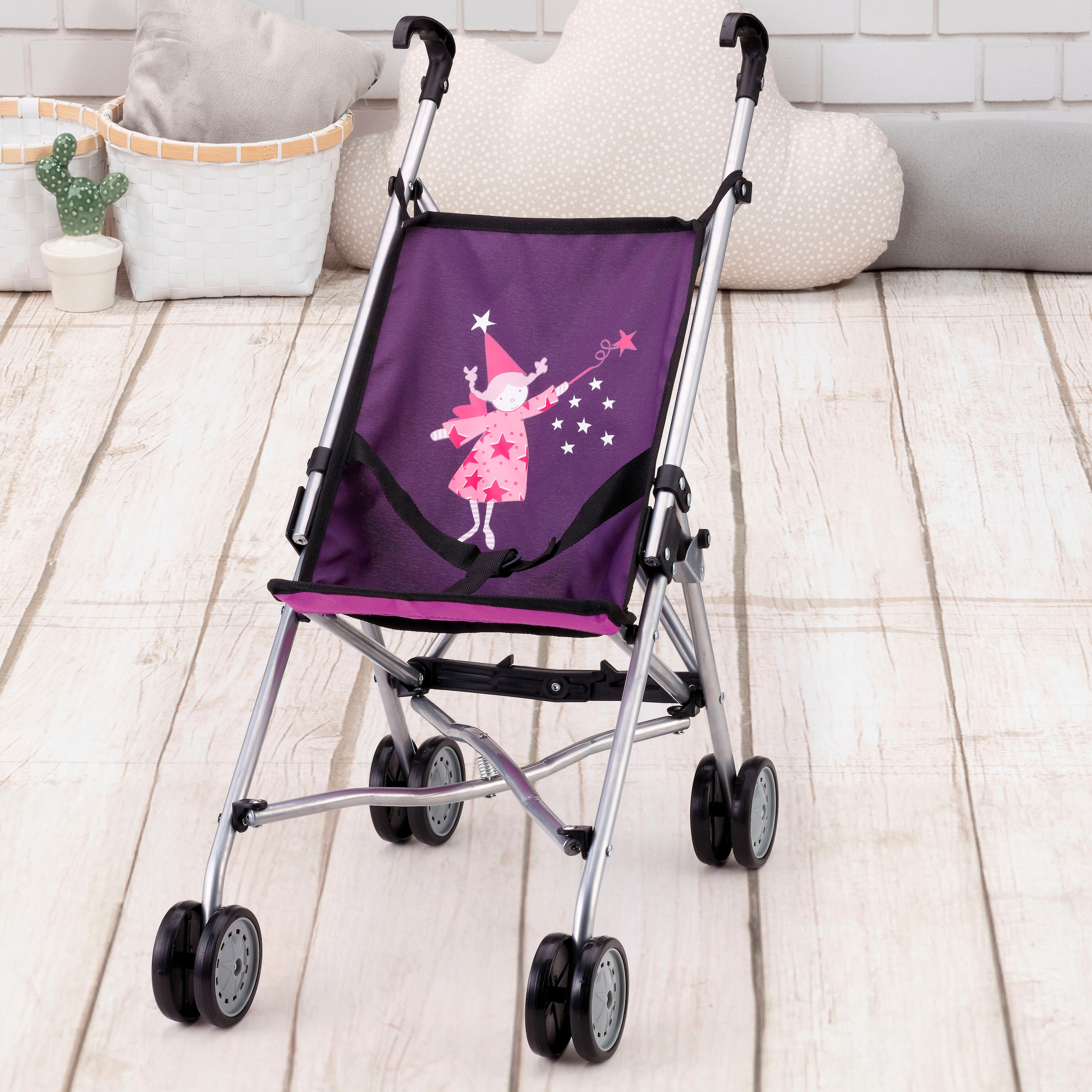 Bayer Puppenbuggy »lila mit Fee«