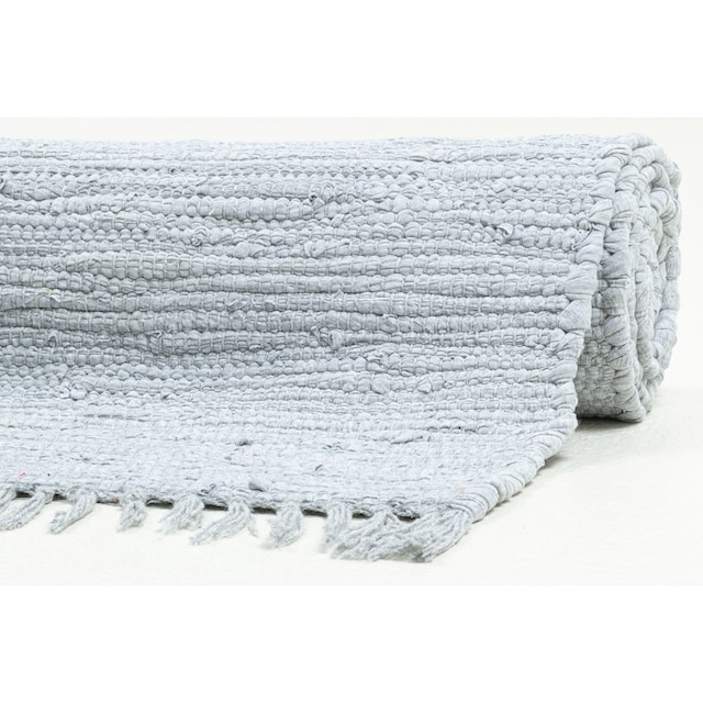 THEKO Teppich »Happy Cotton«, rechteckig, Handweb Teppich, Flachgewebe, reine  Baumwolle, handgewebt, mit Fransen bequem kaufen